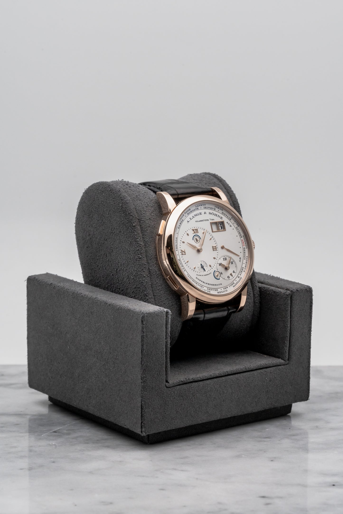 A. Lange & Söhne Lange 1 Time Zone 116.032 Silver Dial