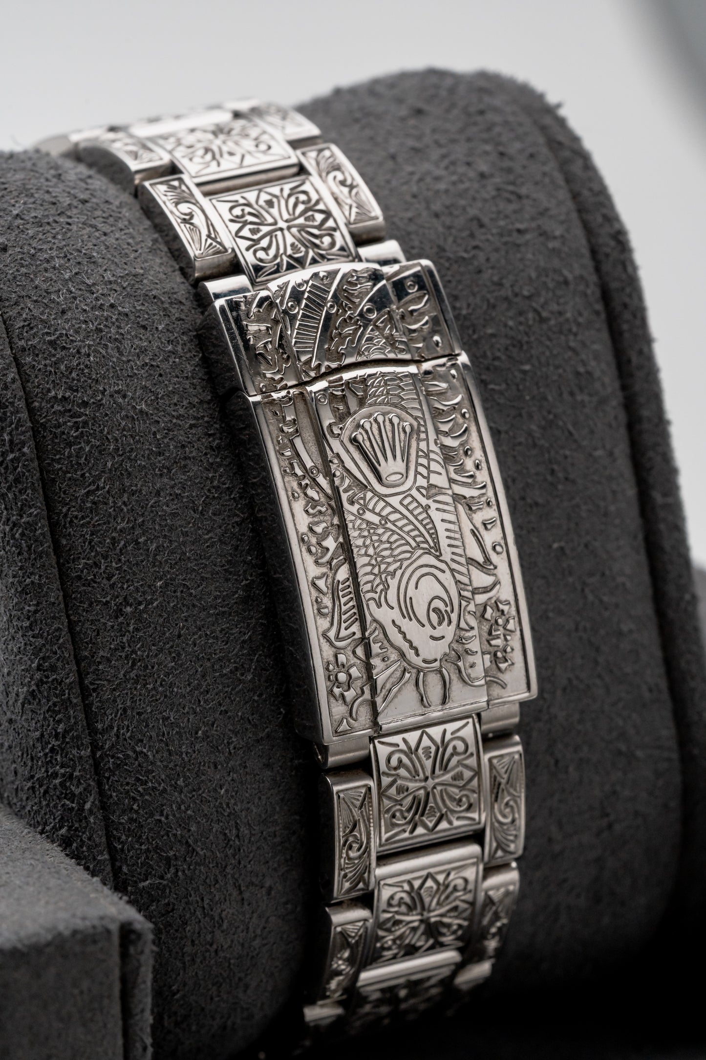 Rolex Datejust 116300 Custom Hand-Engraved Blue Dial