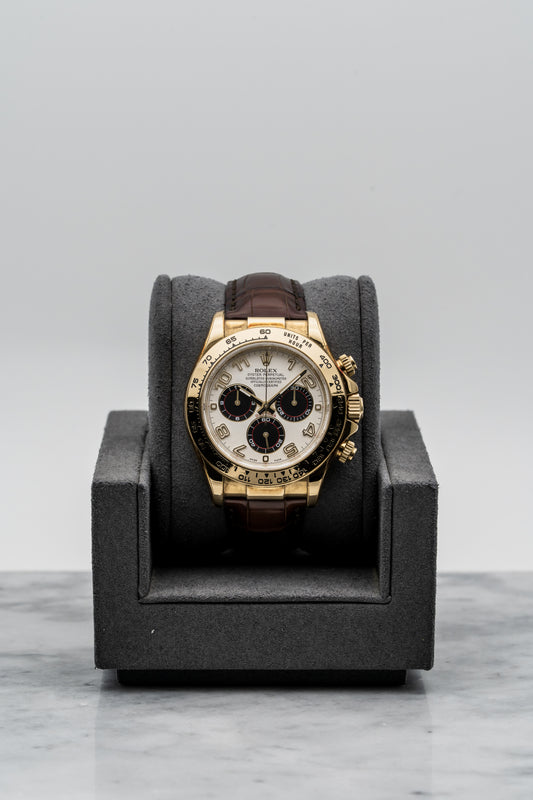 Rolex Cosmograph Daytona 116518 – Yellow Gold, White Dial