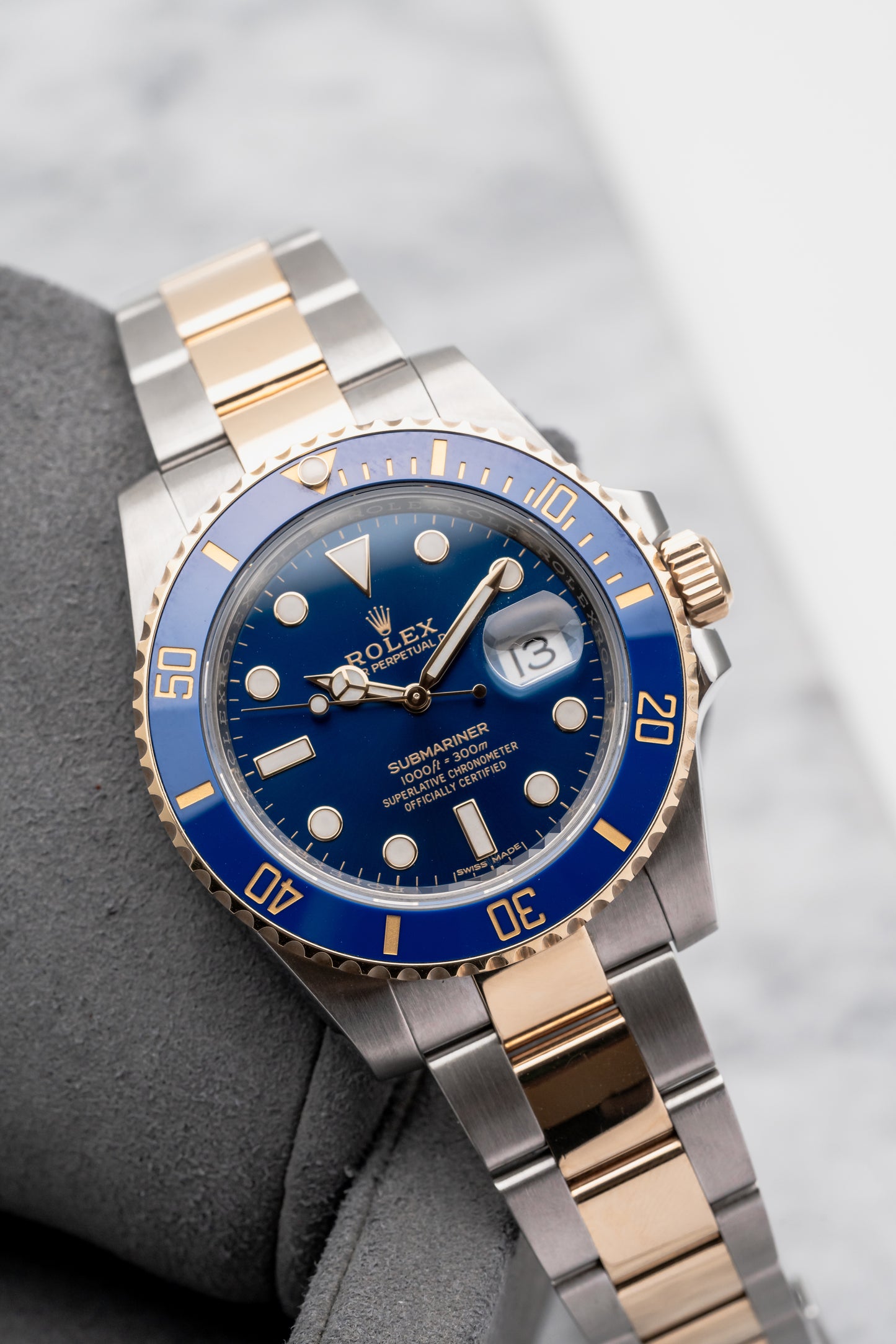 Rolex Submariner 116613LB Bluesy, Steel & Yellow Gold, Blue Dial