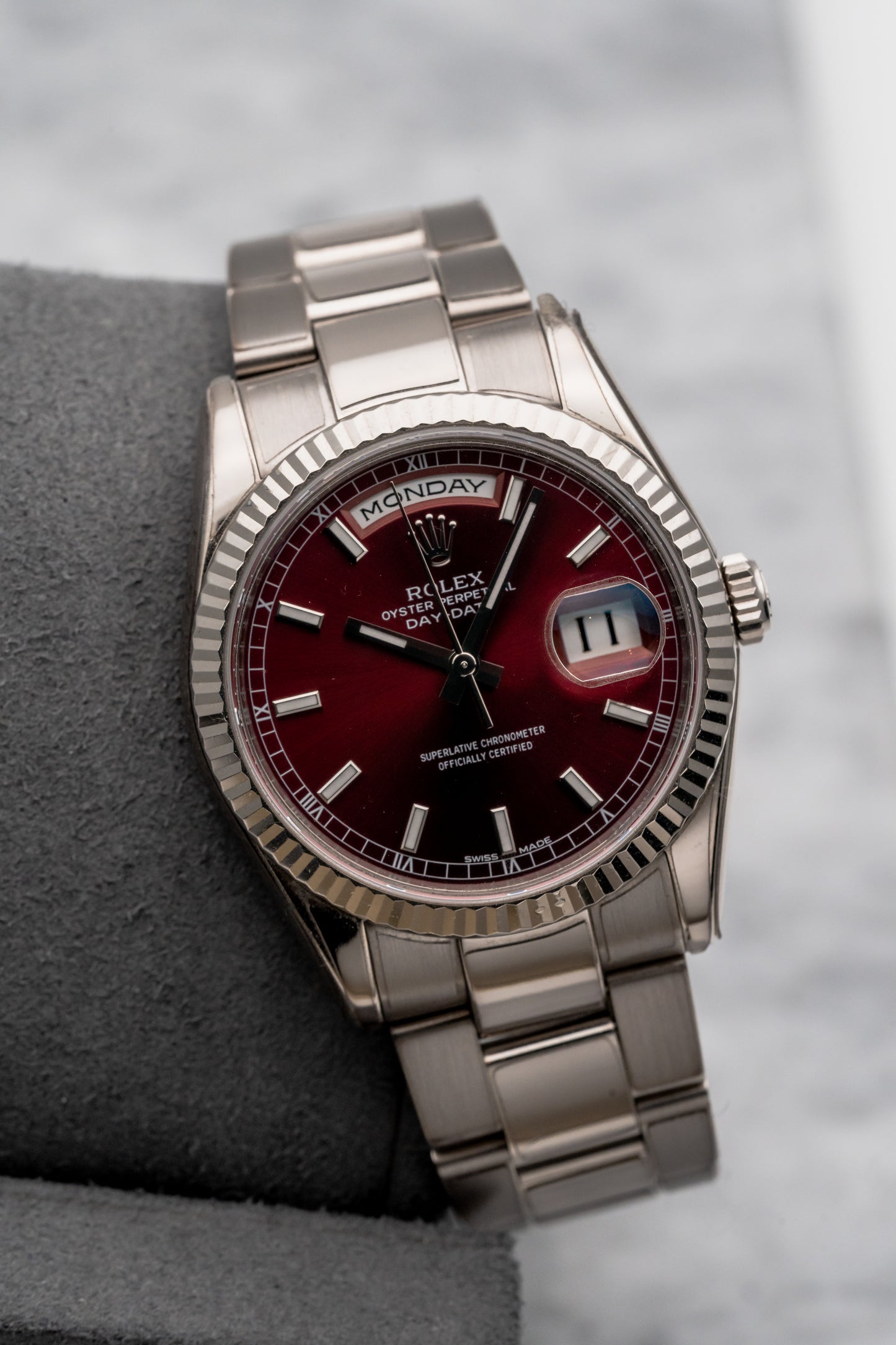 Rolex Day-Date 36 118209 Cherry Dial