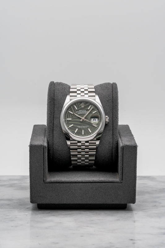 Rolex Datejust 36 126200 Green Palm Motif Dial