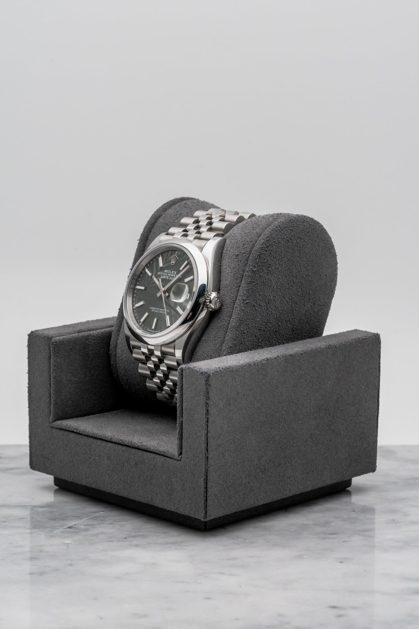 Rolex Datejust 36 126200 Green Palm Motif Dial