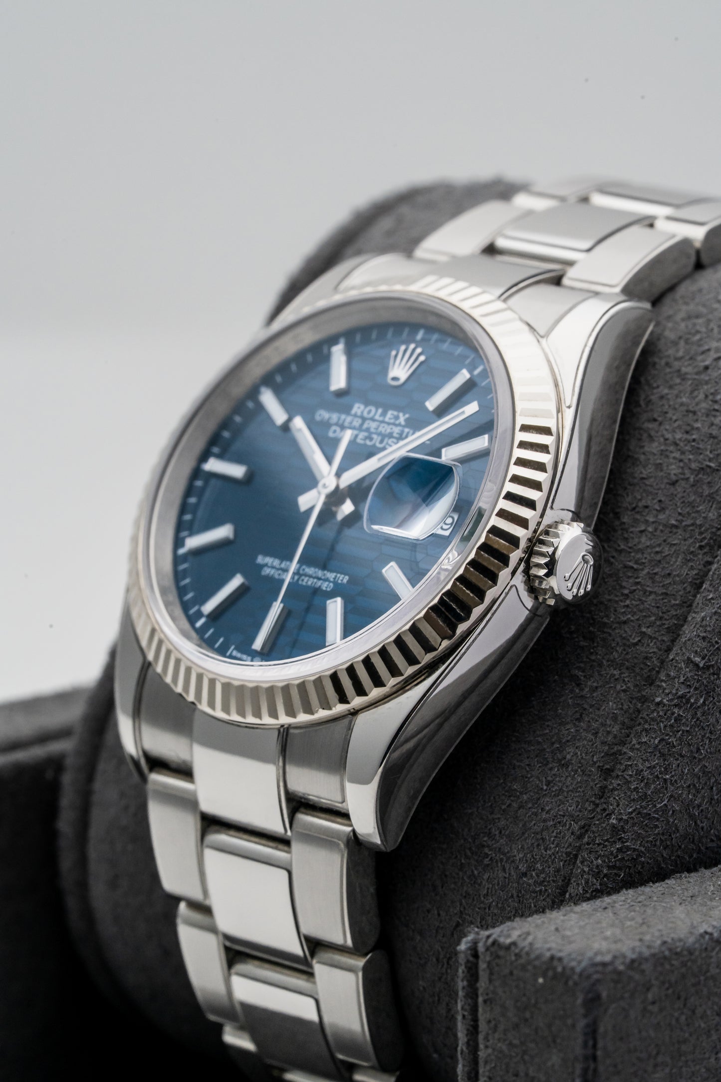 Rolex Datejust 36 126234 Blue Fluted-Motif Dial