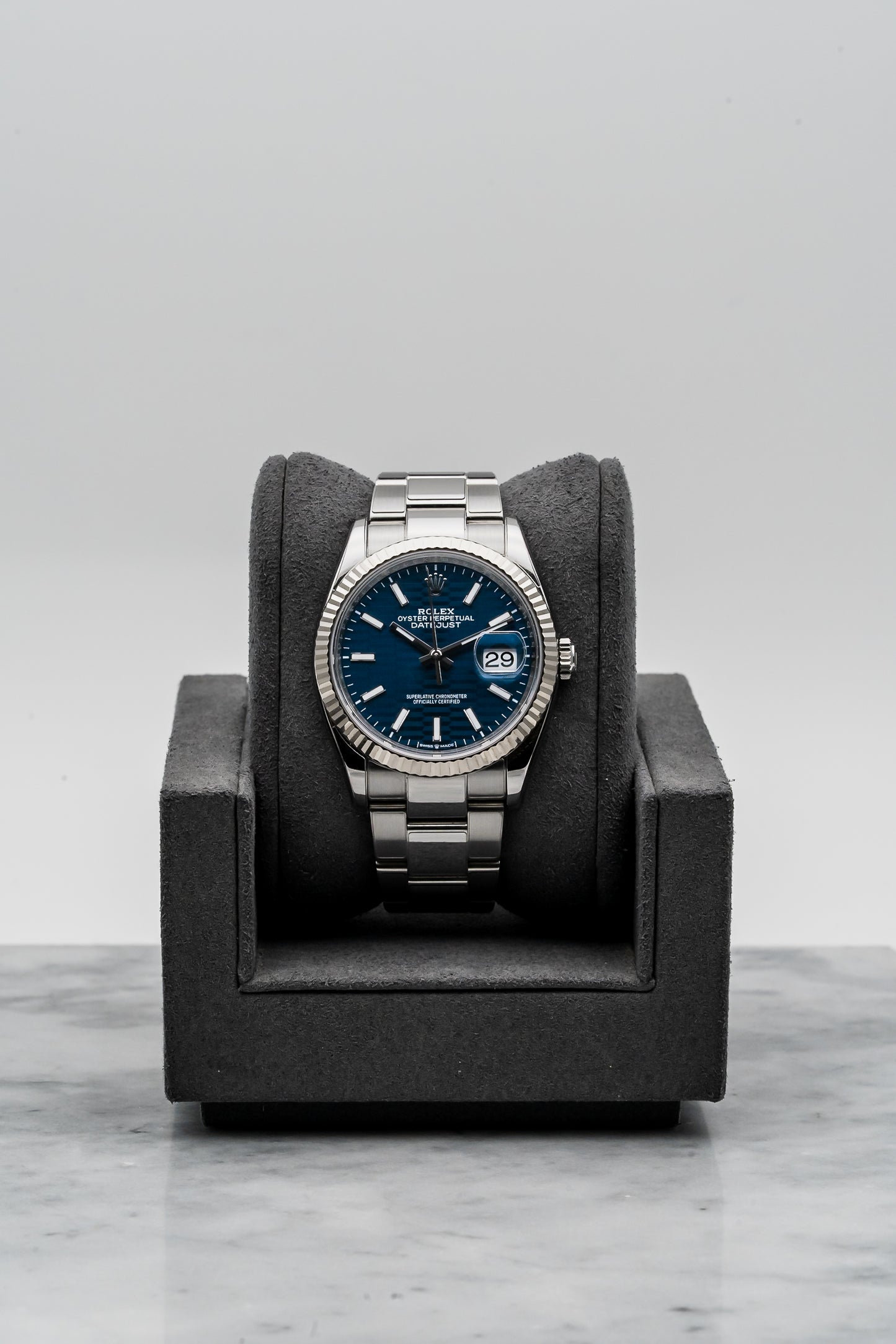 Rolex Datejust 36 126234 Blue Fluted-Motif Dial