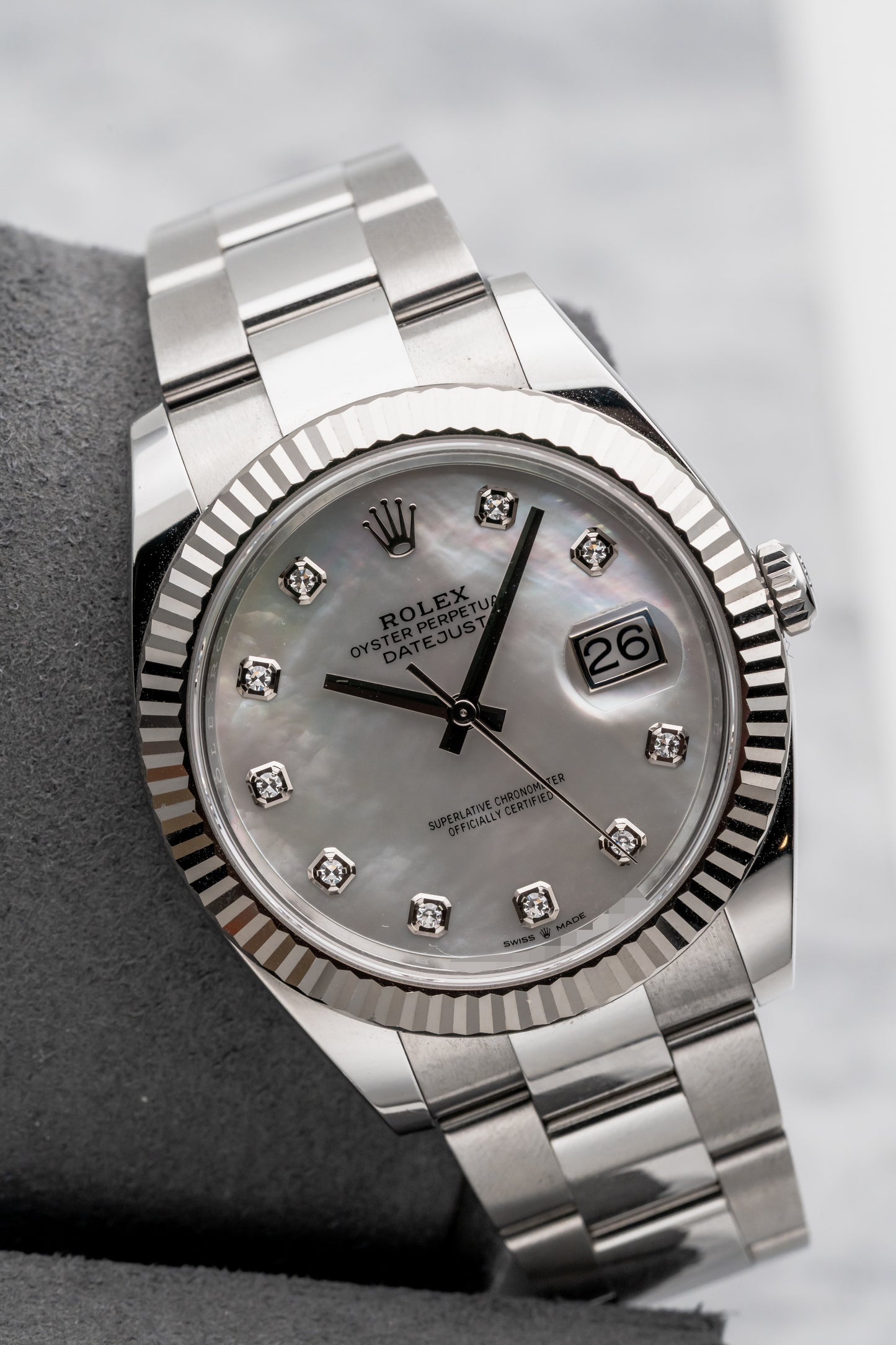 Rolex Datejust 41 Mother of Pearl Diamond Dial 126334