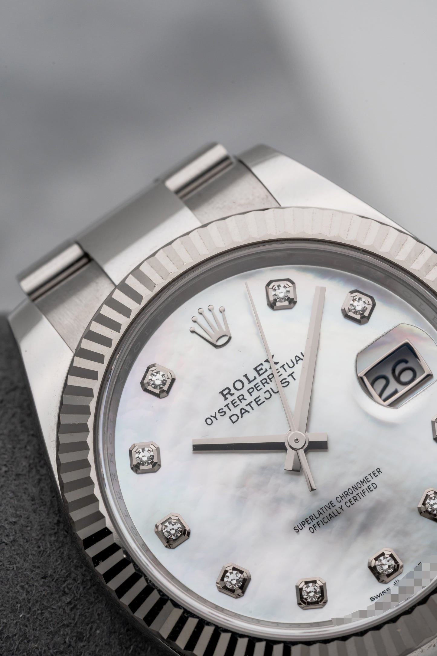 Rolex Datejust 41 Mother of Pearl Diamond Dial 126334