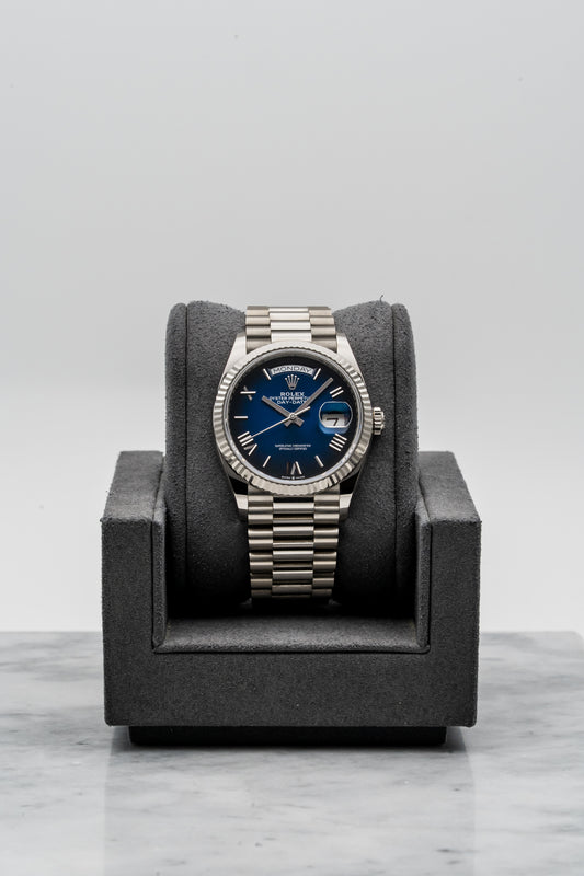 Rolex Day-Date 40 128239 White Gold, Blue Dial