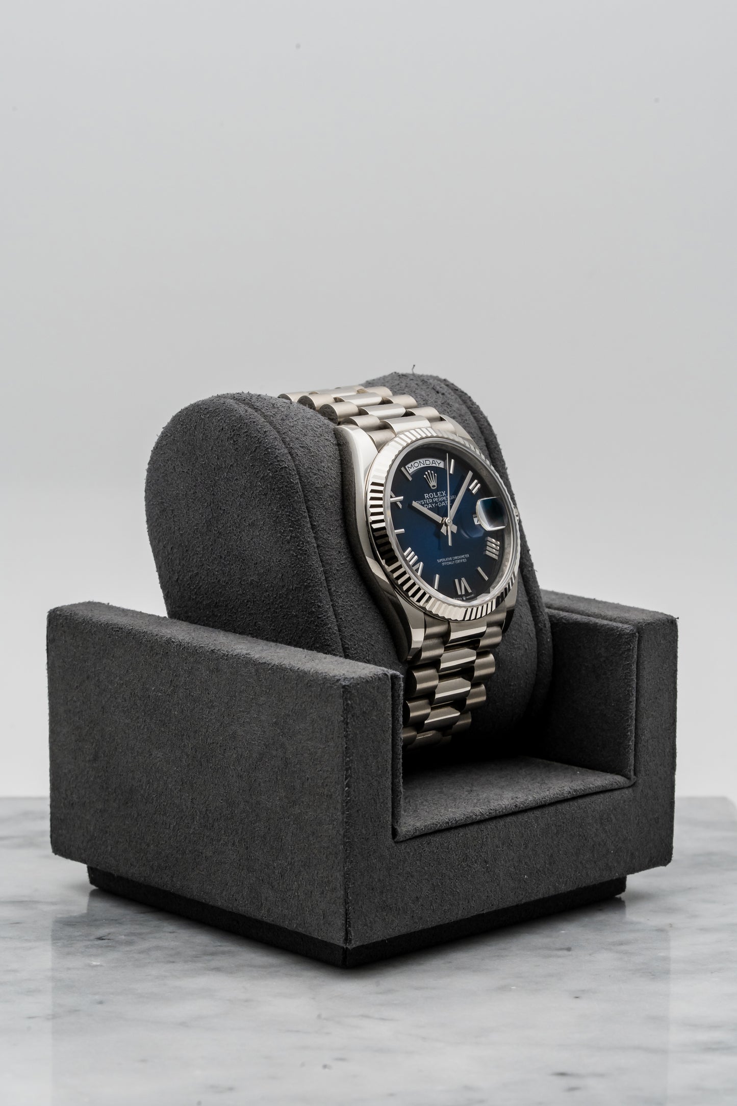 Rolex Day-Date 40 128239 White Gold, Blue Dial