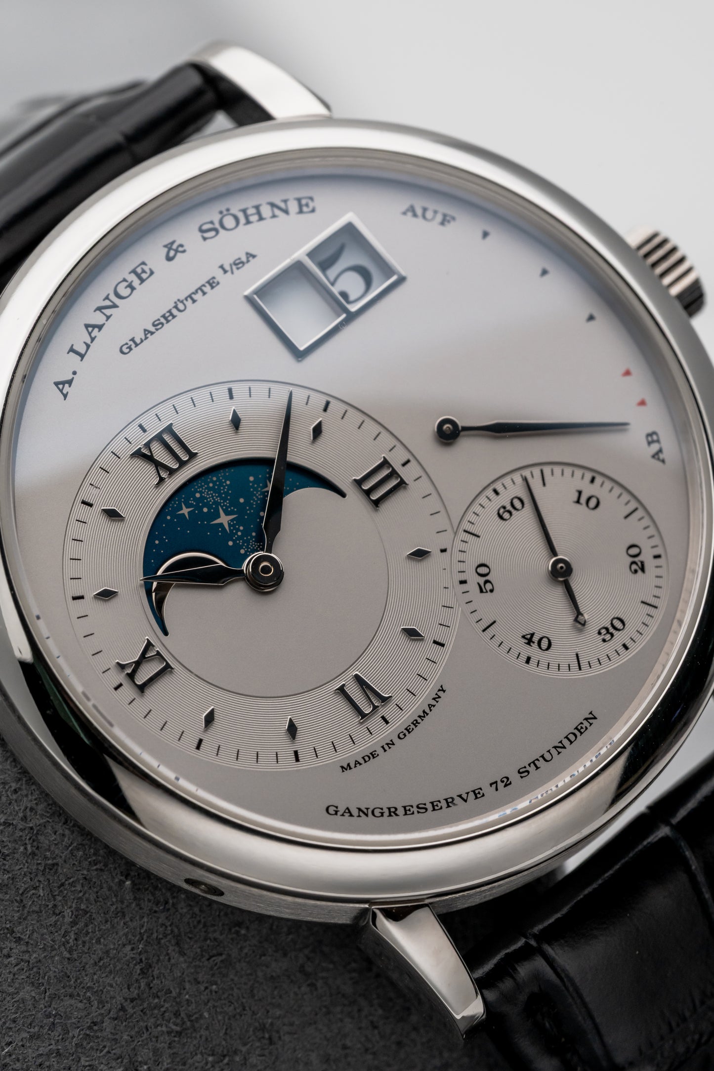 A. Lange & Söhne Grande Lange 1 Moonphase 139.025 Silver Dial