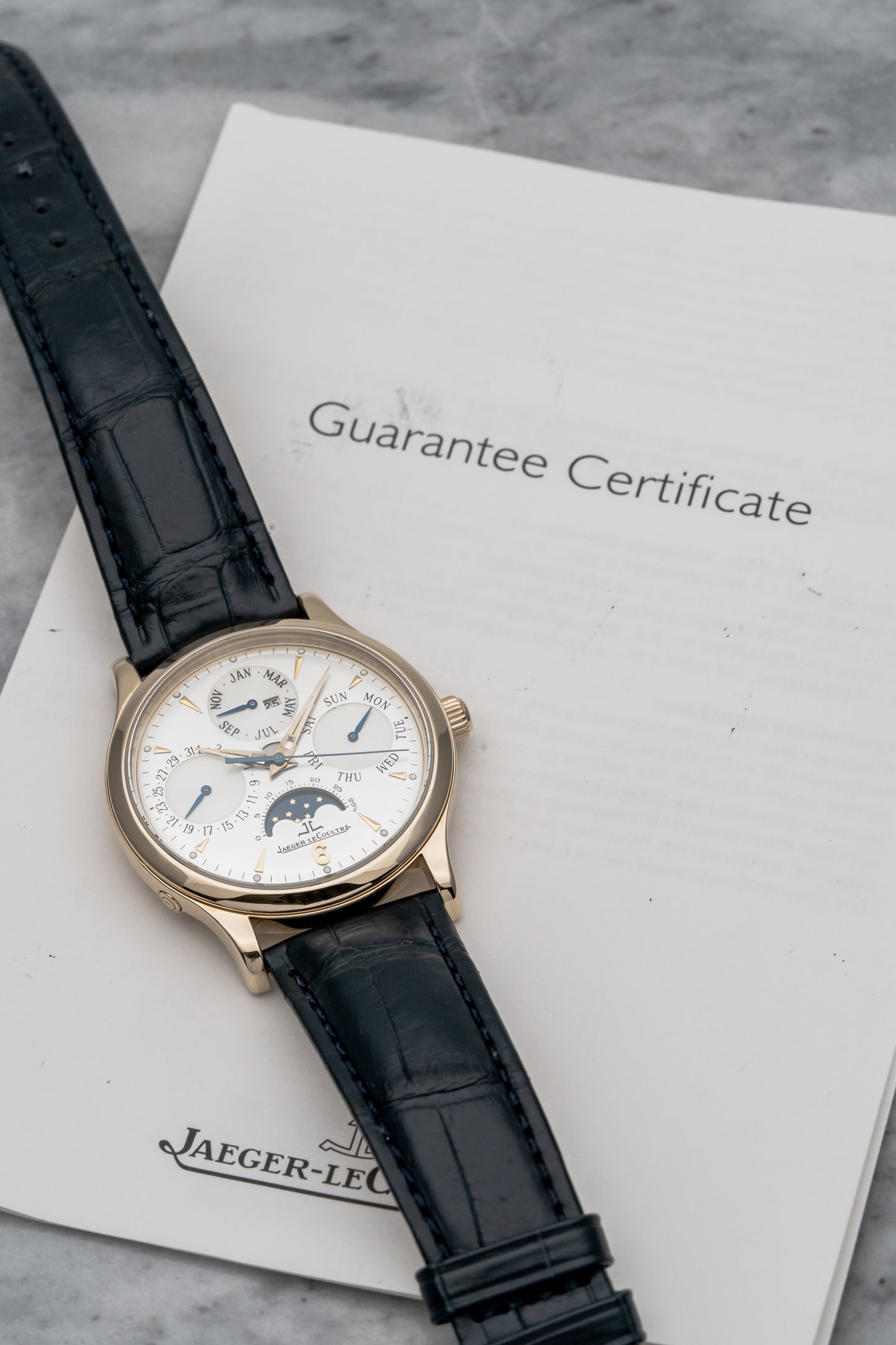 Jaeger-LeCoultre Master Control Perpetual Q149242A Rose Gold, Silver Dial