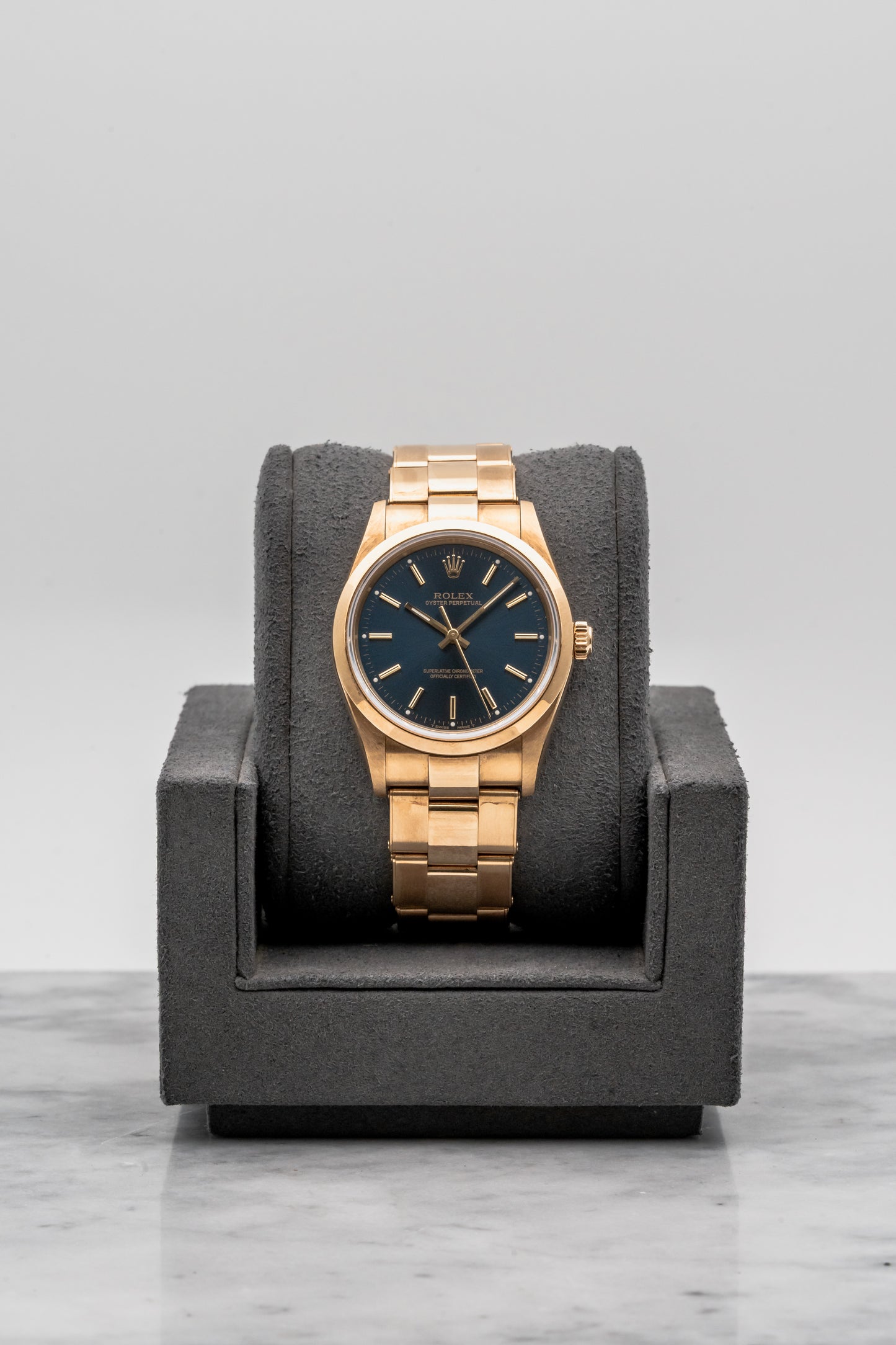 Rolex Oyster Perpetual 14208 Blue Dial