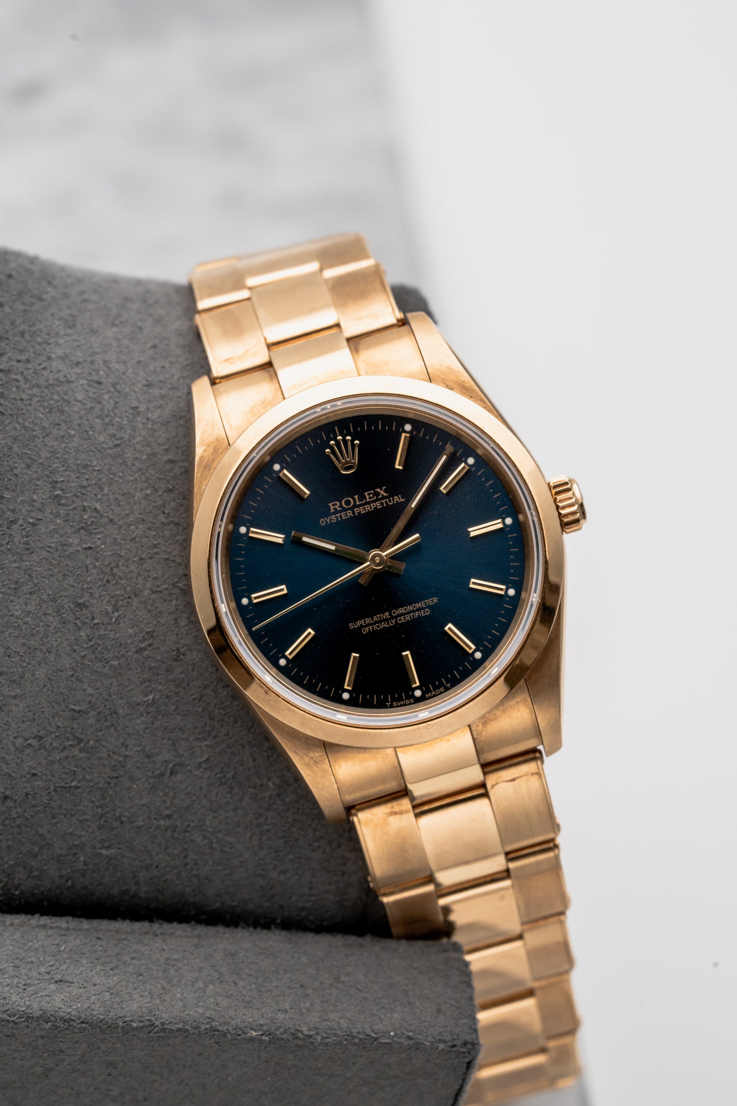 Rolex Oyster Perpetual 14208 Blue Dial