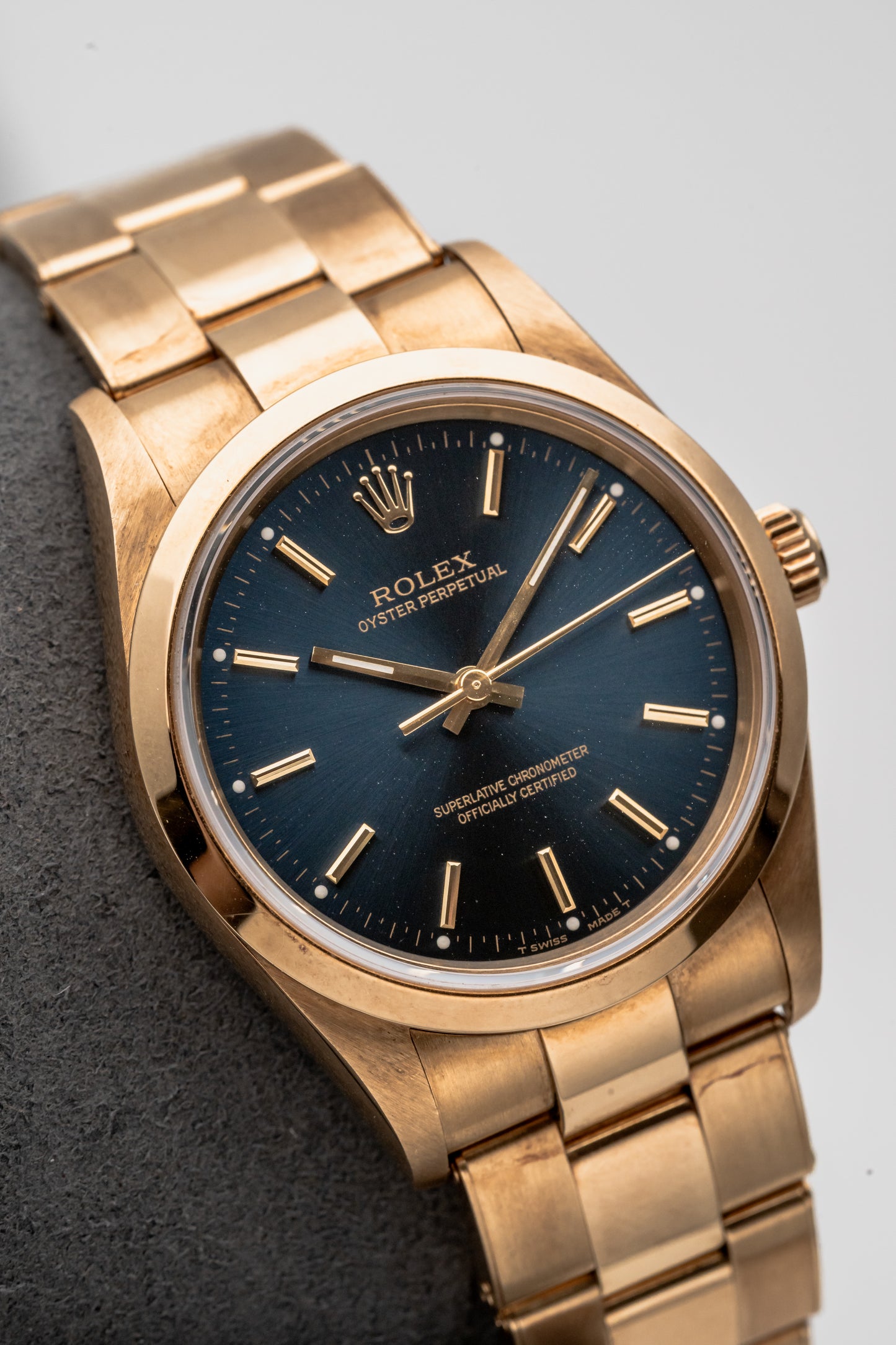 Rolex Oyster Perpetual 14208 Blue Dial
