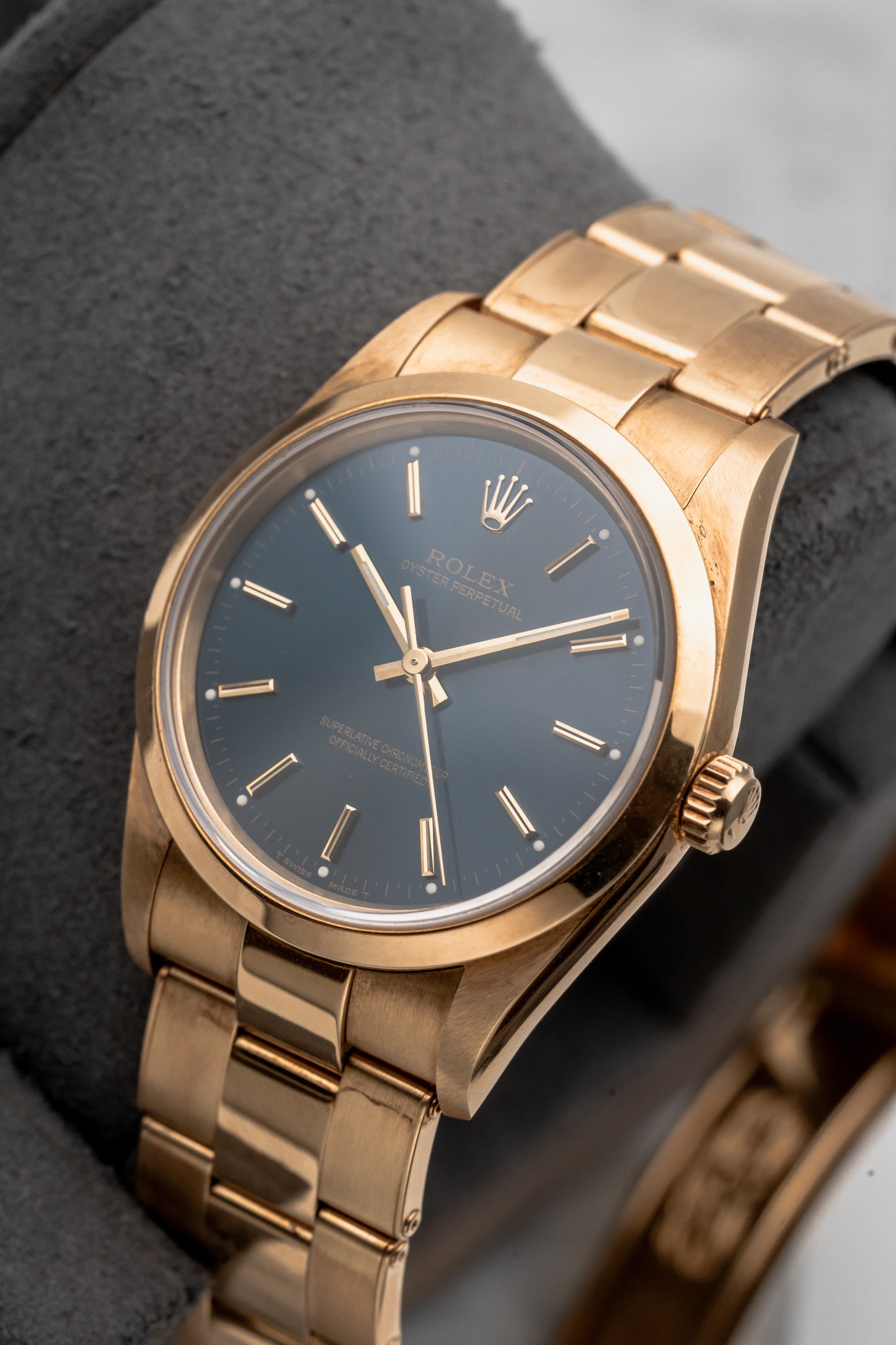 Rolex Oyster Perpetual 14208 Blue Dial