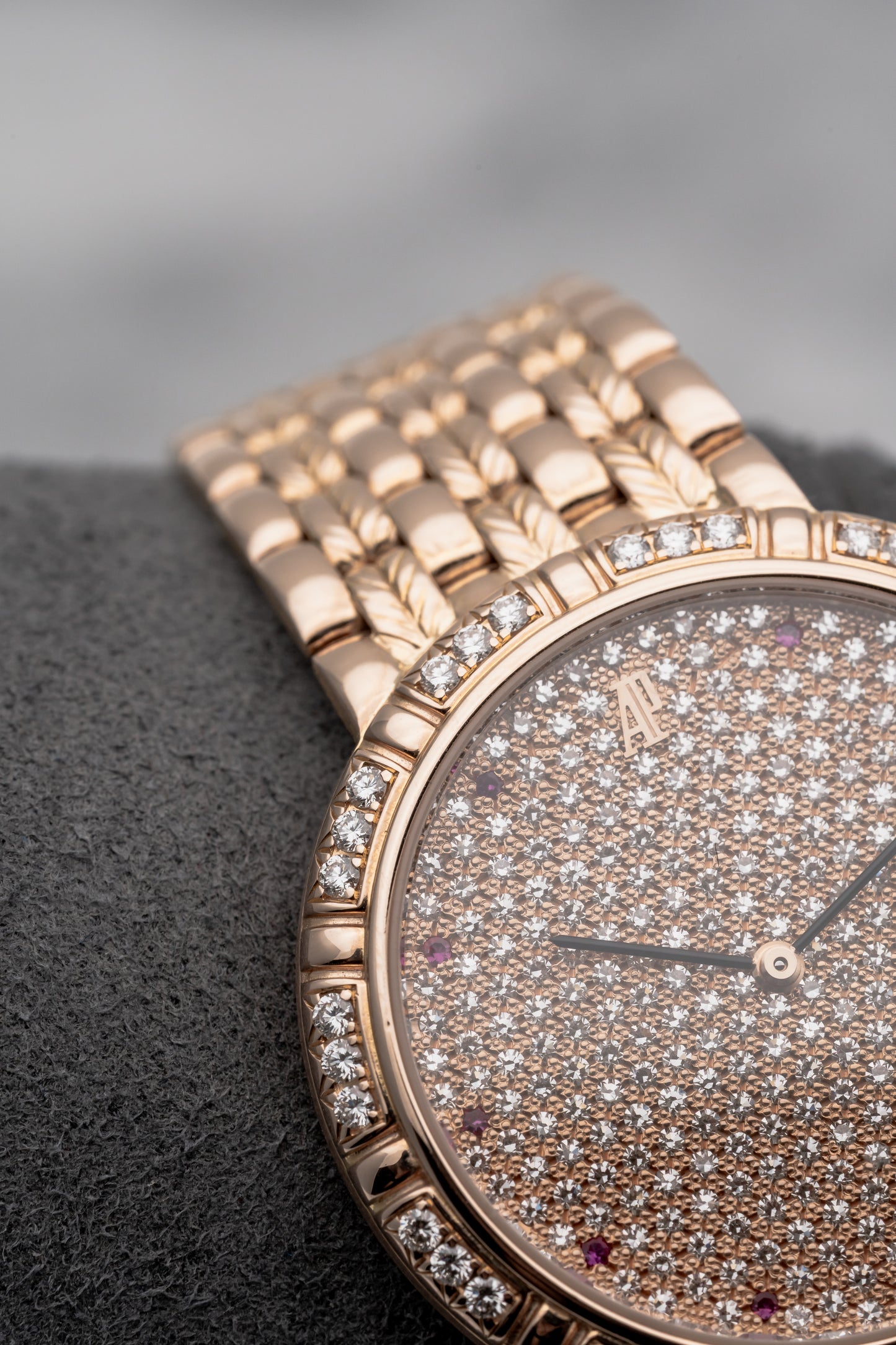 Audemars Piguet Classical Gem Set 15032OR/Z/1146OR/01, Pavé Diamond Dial