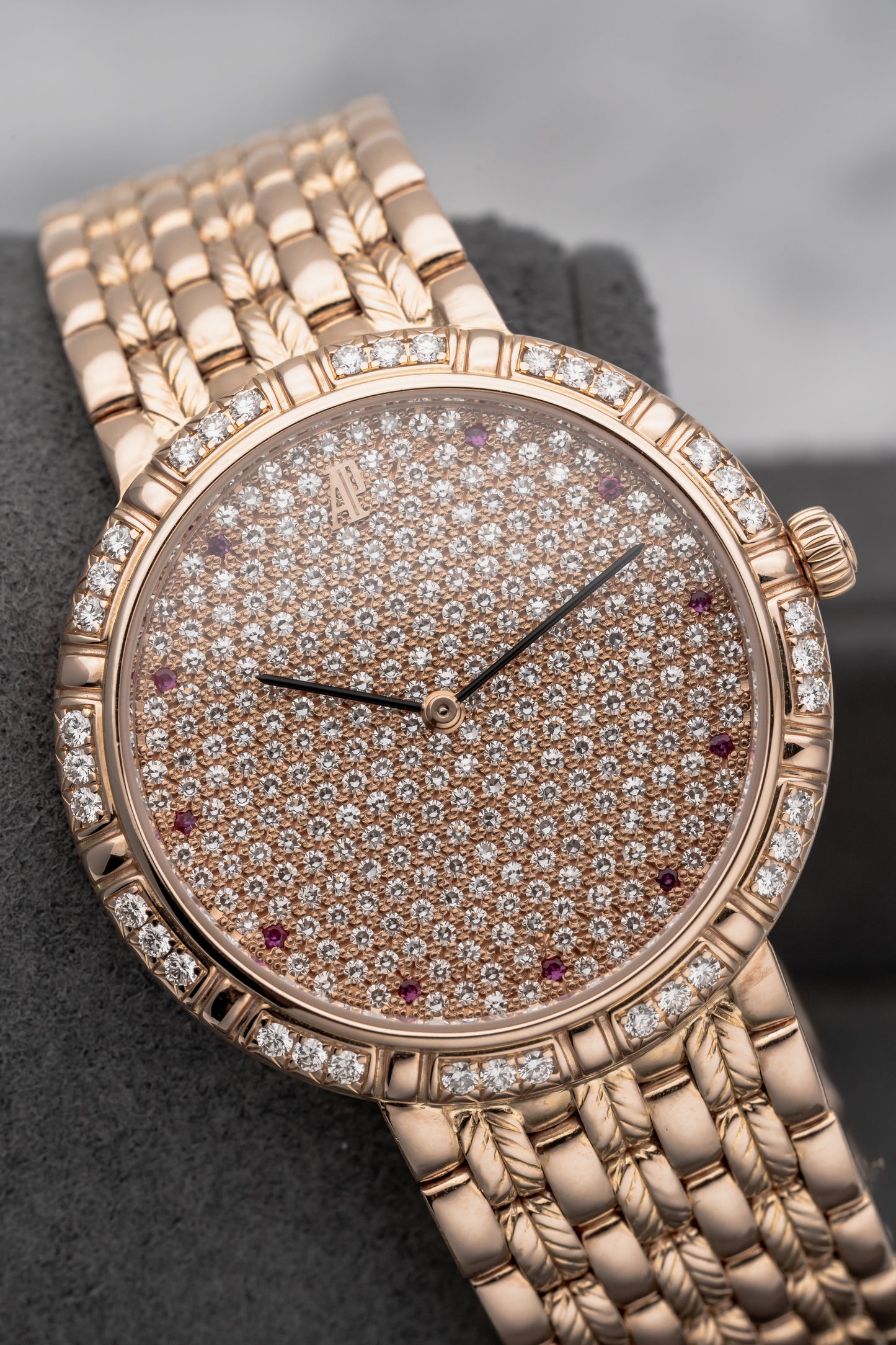 Audemars Piguet Classical Gem Set 15032OR/Z/1146OR/01, Pavé Diamond Dial