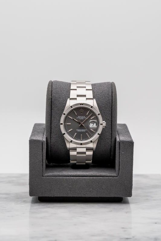 Rolex Oyster Perpetual Date 15210 Grey Dial