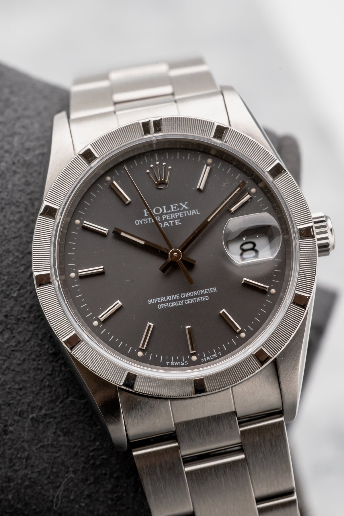 Rolex Oyster Perpetual Date 15210 Grey Dial