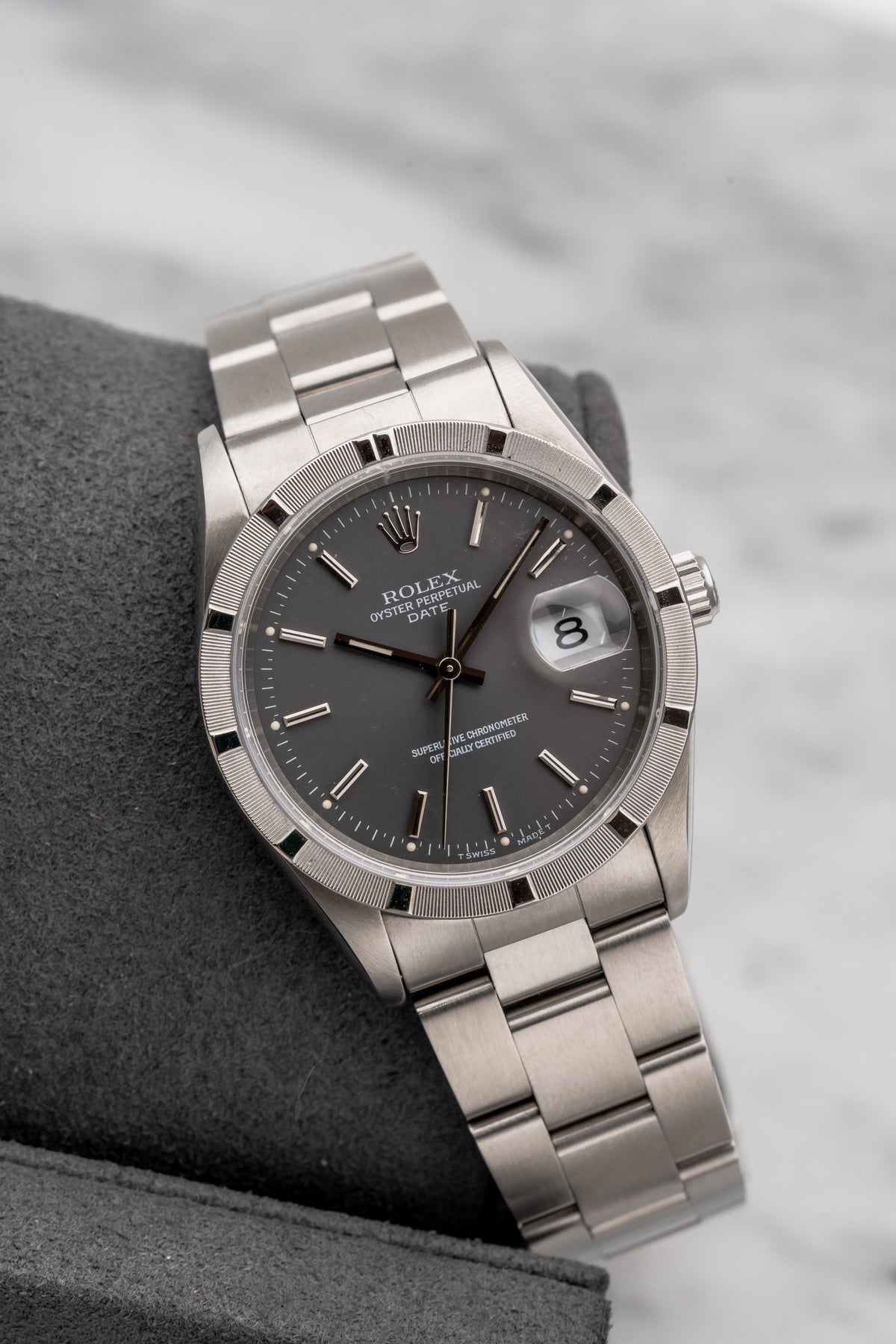 Rolex Oyster Perpetual Date 15210 Grey Dial