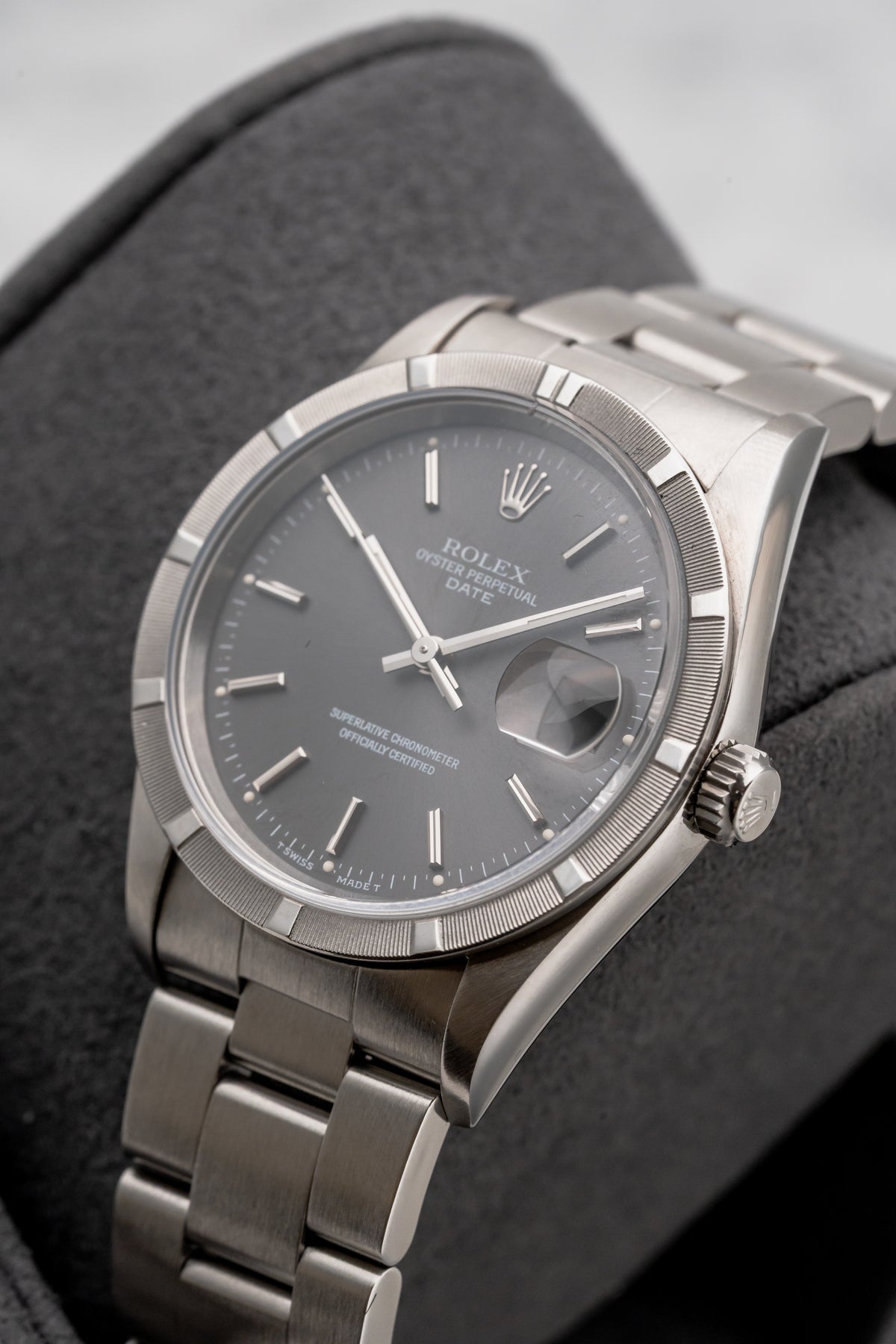 Rolex Oyster Perpetual Date 15210 Grey Dial