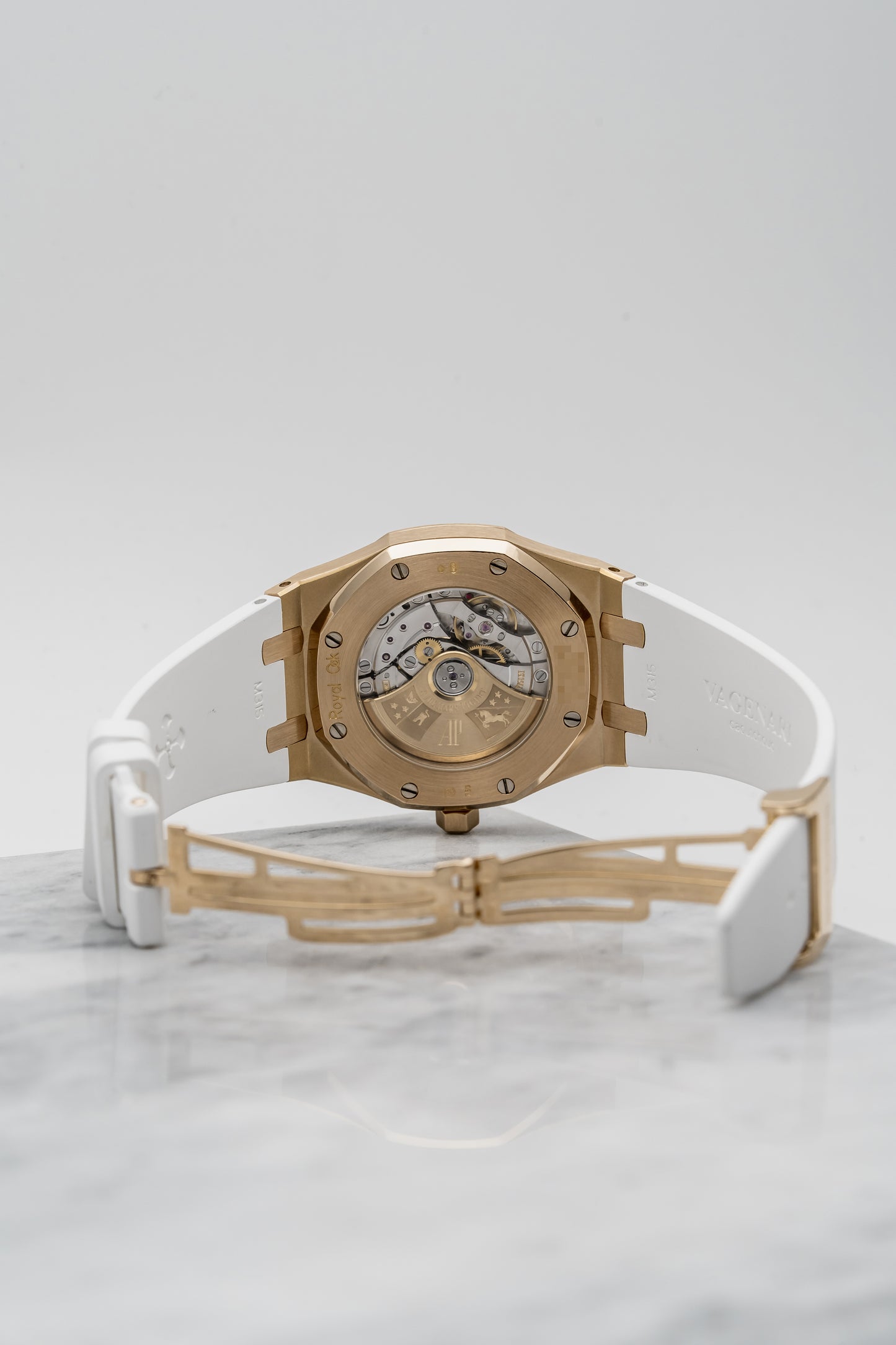 Audemars Piguet Royal Oak 15300OR Rose Gold, White Dial