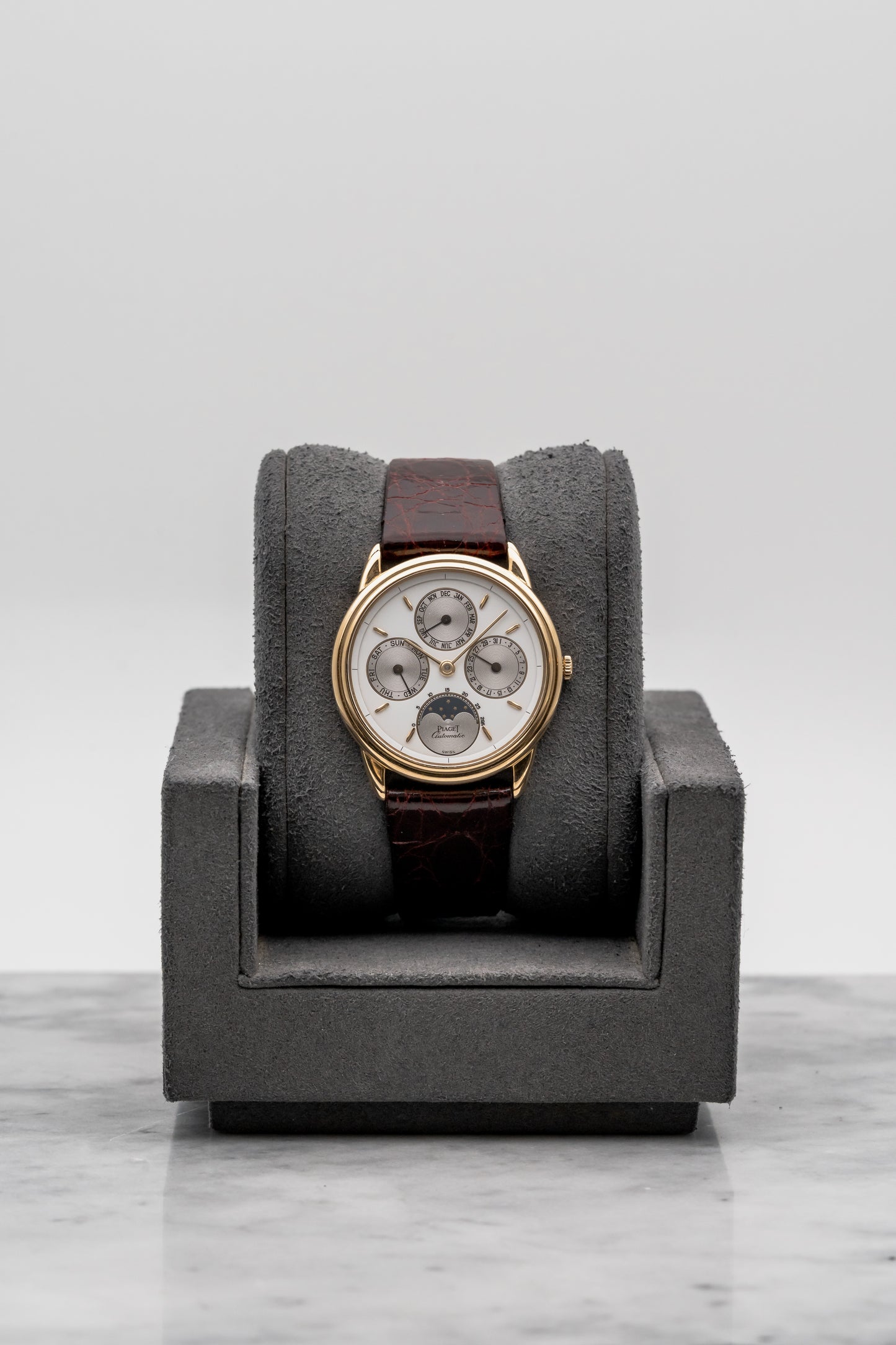 Piaget Gouverneur Triple Calendar 15958 White Dial