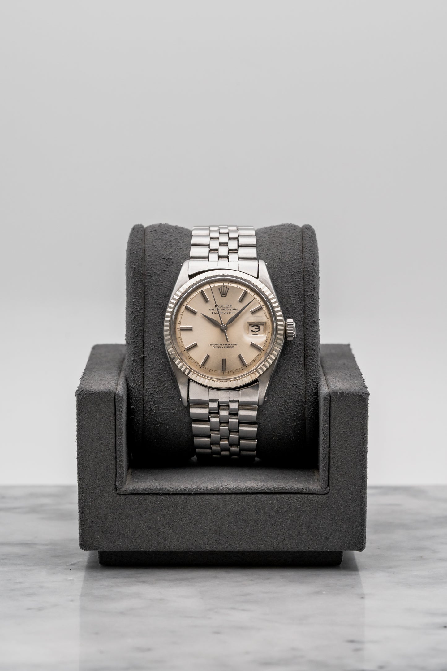Rolex Datejust Sword Hands 1601 Silver Dial