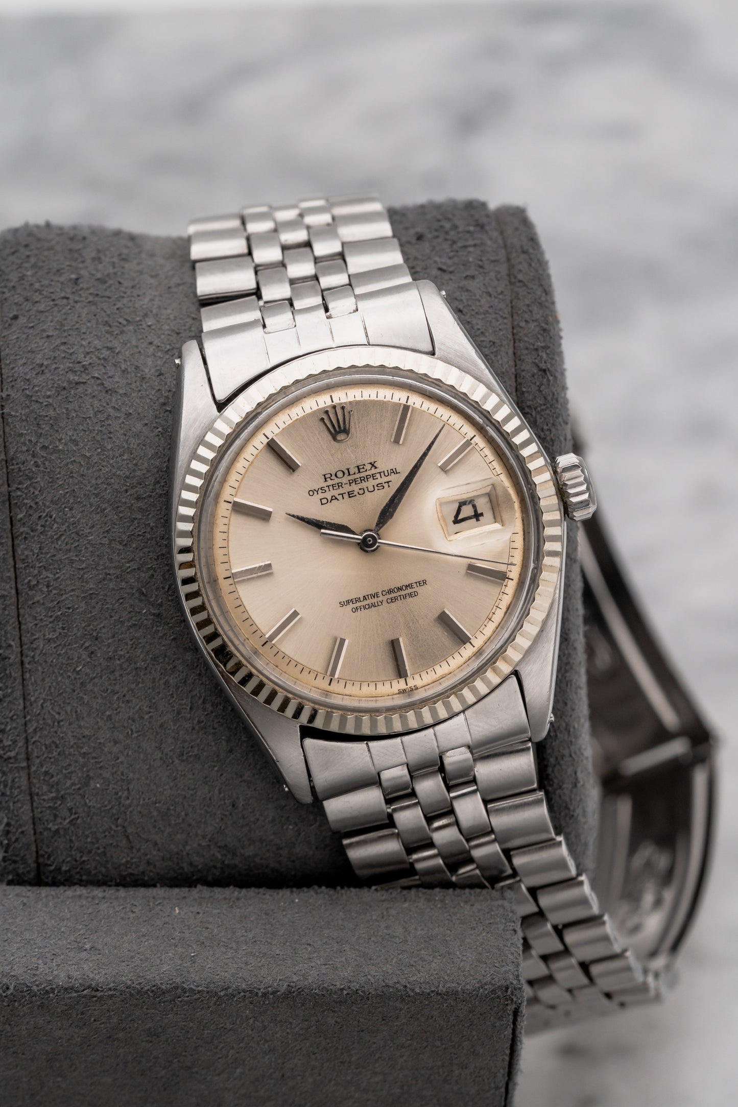 Rolex Datejust Sword Hands 1601 Silver Dial