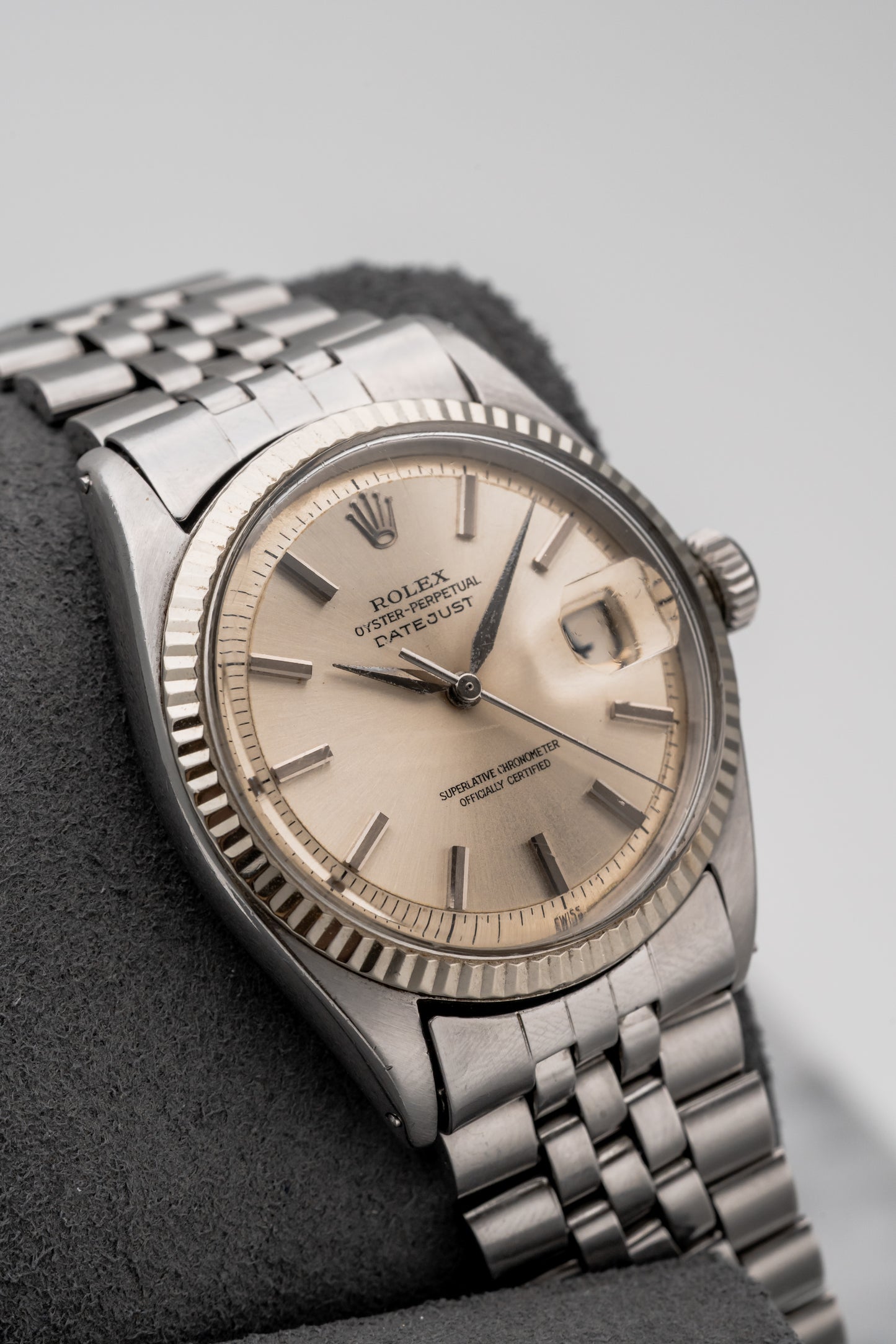 Rolex Datejust Sword Hands 1601 Silver Dial