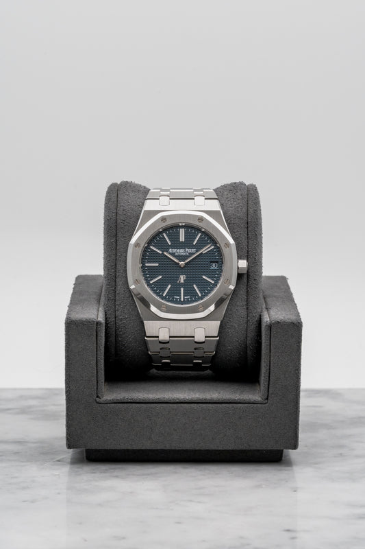 Audemars Piguet Royal Oak Jumbo 16202ST, Blue “Petite Tapisserie” Dial