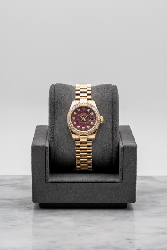 Rolex Datejust 179138 Rubellite Dial