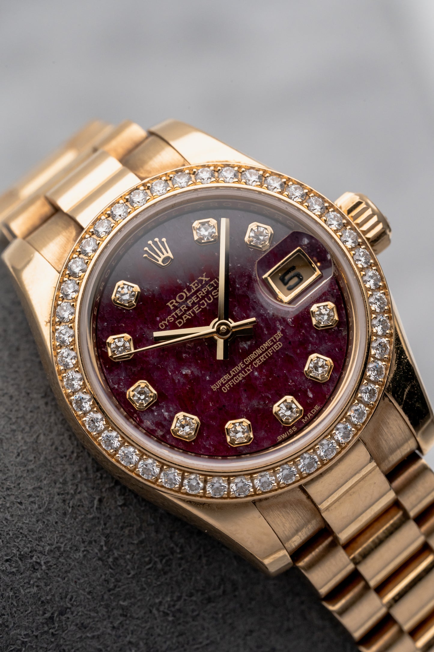Rolex Datejust 179138 Rubellite Dial