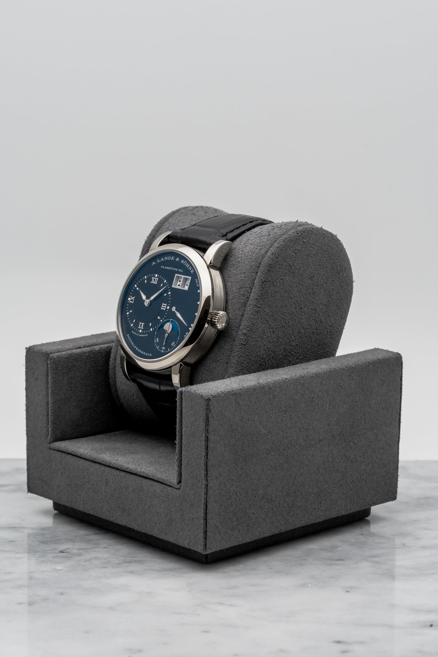 A. Lange & Söhne Lange 1 Moon Phase 192.029 White Gold, Black Dial