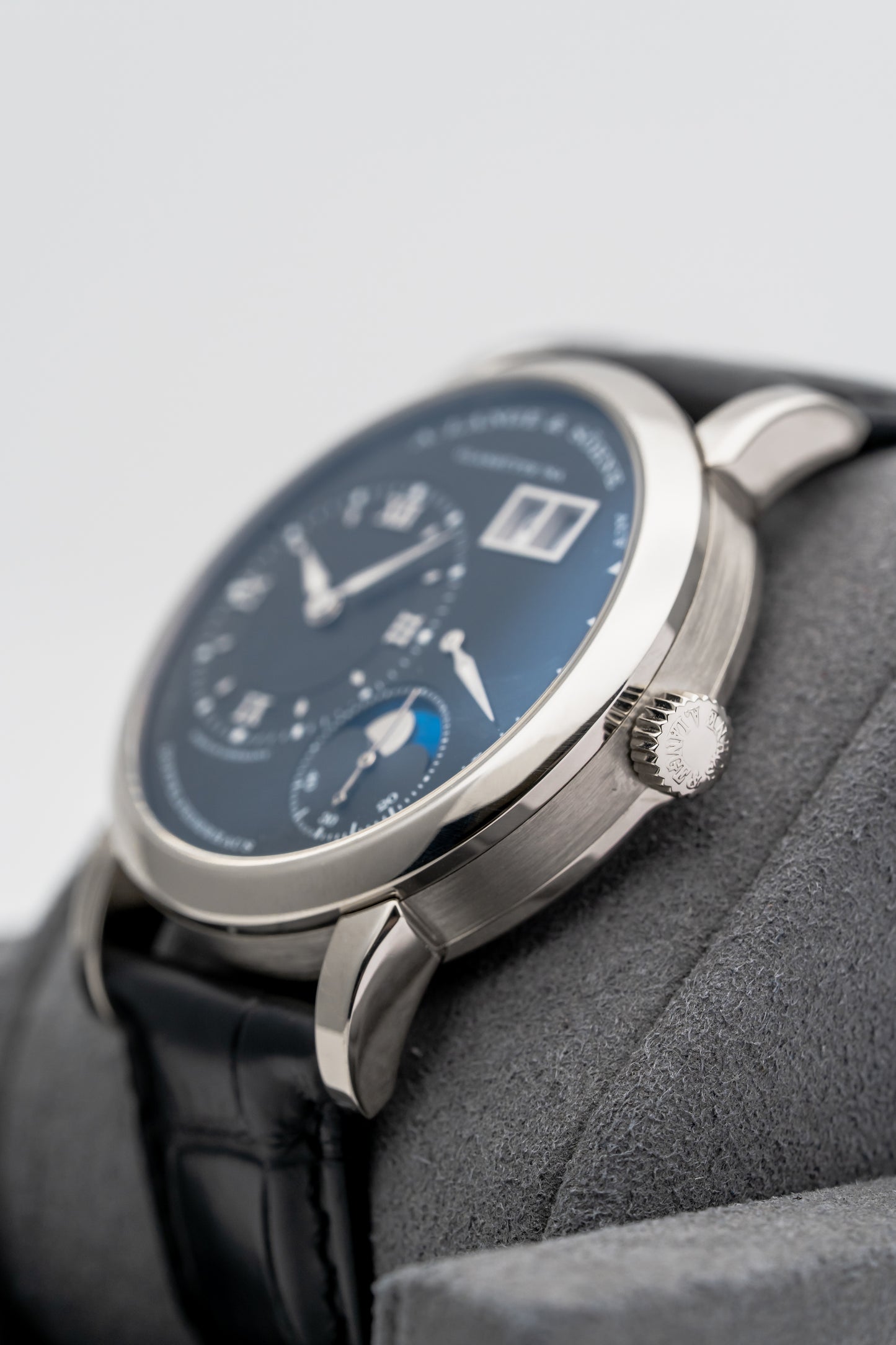 A. Lange & Söhne Lange 1 Moon Phase 192.029 White Gold, Black Dial