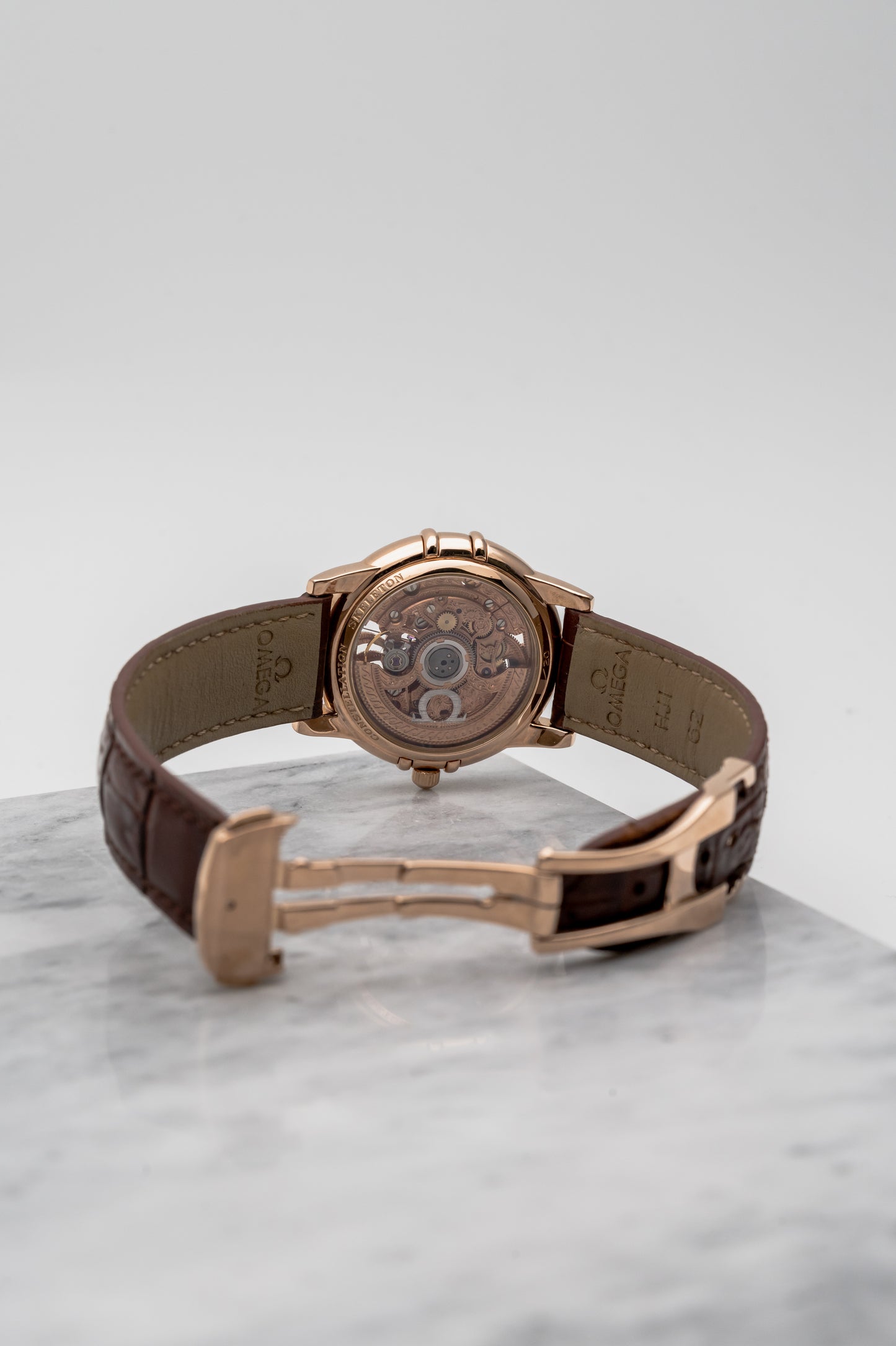 Omega Constellation Manhattan Skeleton Limited Edition 1982.60.01 Skeleton Dial, Rose Gold