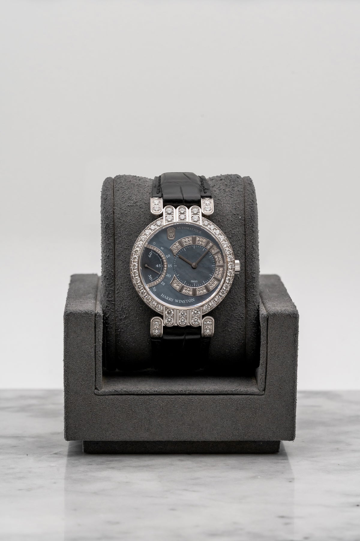 Harry Winston Premier 200-MASR37W Blue MOP Dial