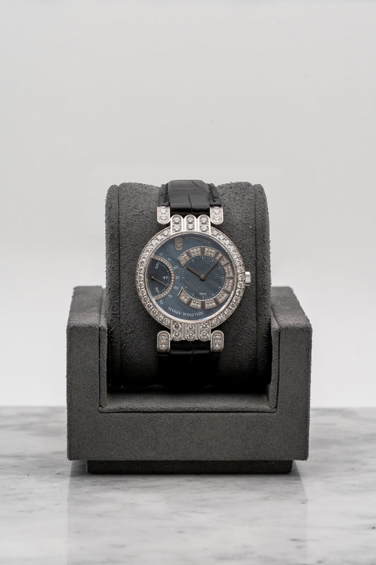 Harry Winston Premier 200-MASR37W Blue MOP Dial
