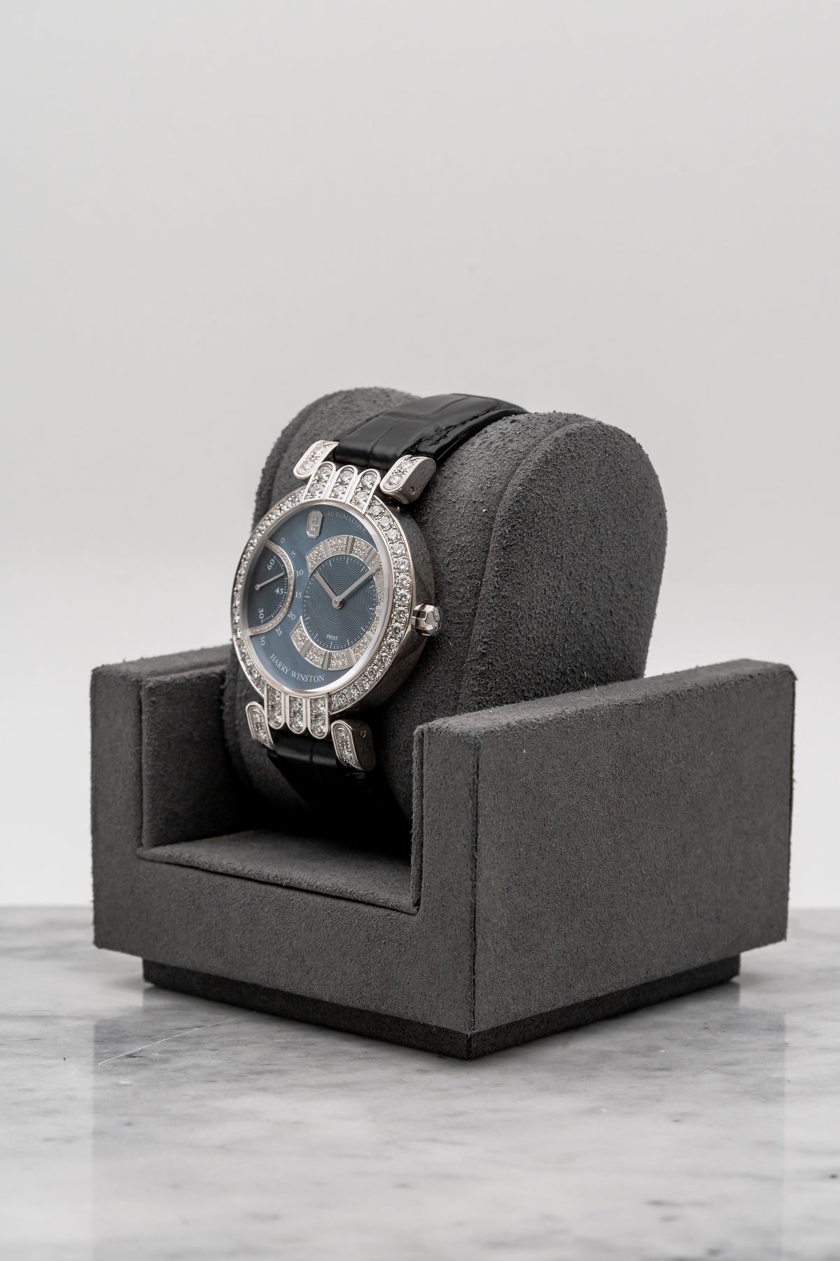 Harry Winston Premier 200-MASR37W Blue MOP Dial