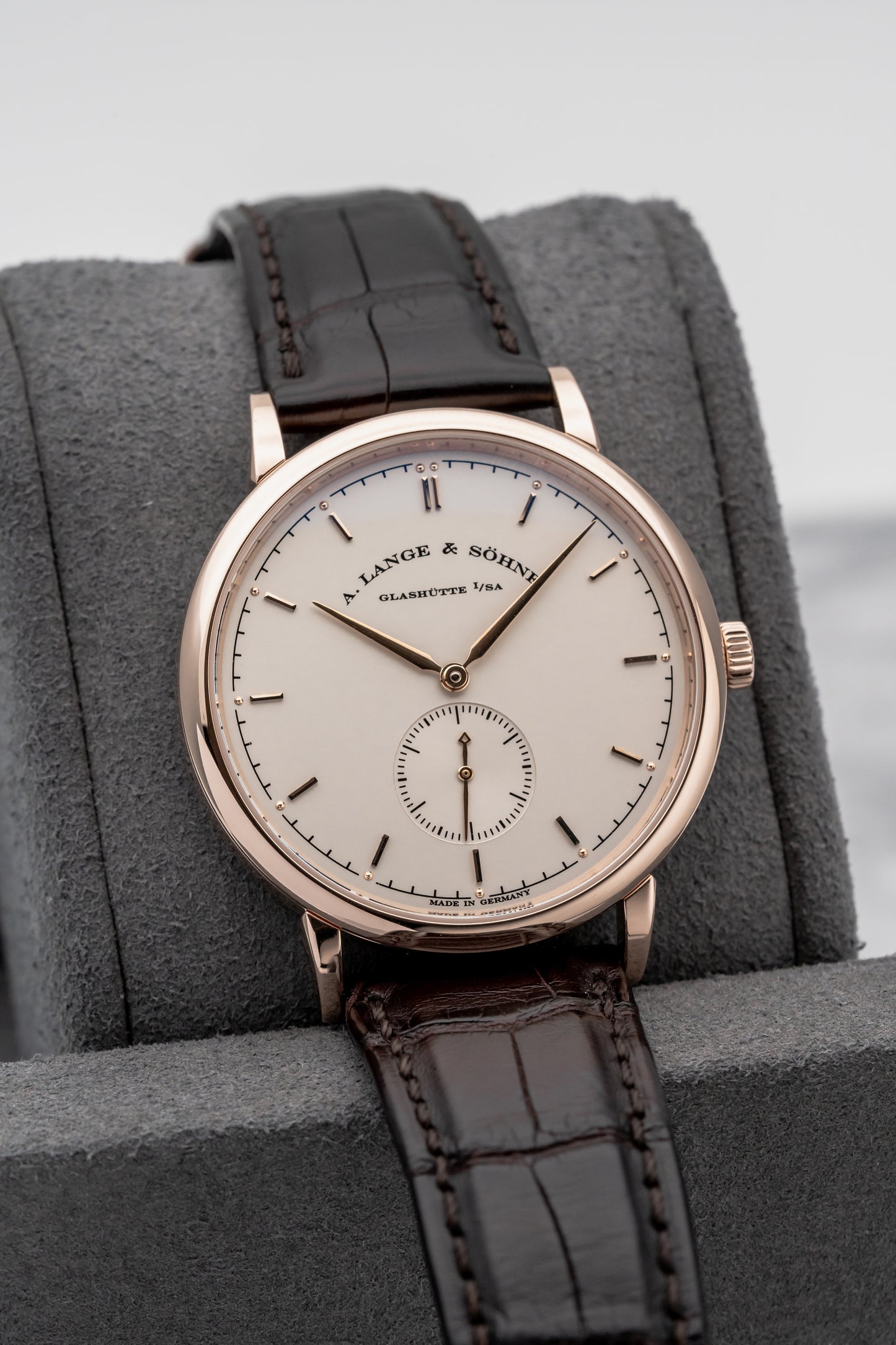 A. Lange & Söhne Saxonia 216.032 Rose Gold, Silver Dial