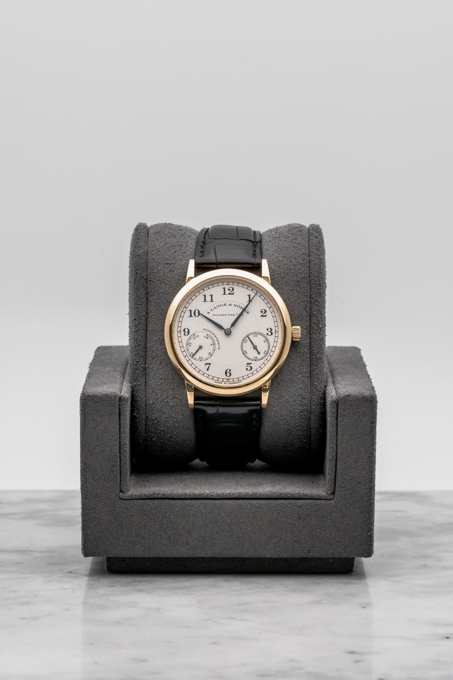 A. Lange & Söhne 1815 Up/Down 221.021 Silver Dial Black Strap