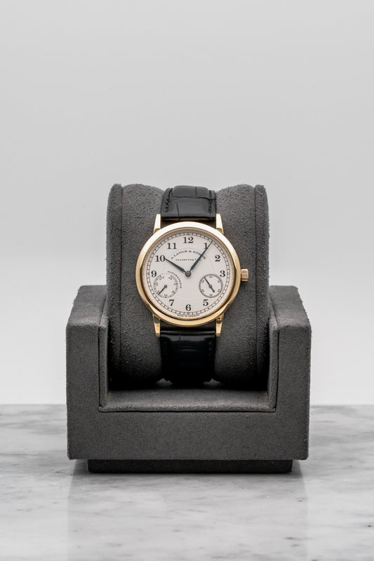 A. Lange & Söhne 1815 Up/Down 221.021 Silver Dial Black Strap