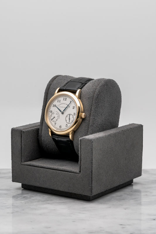 A. Lange & Söhne 1815 Up/Down 221.021 Silver Dial Black Strap