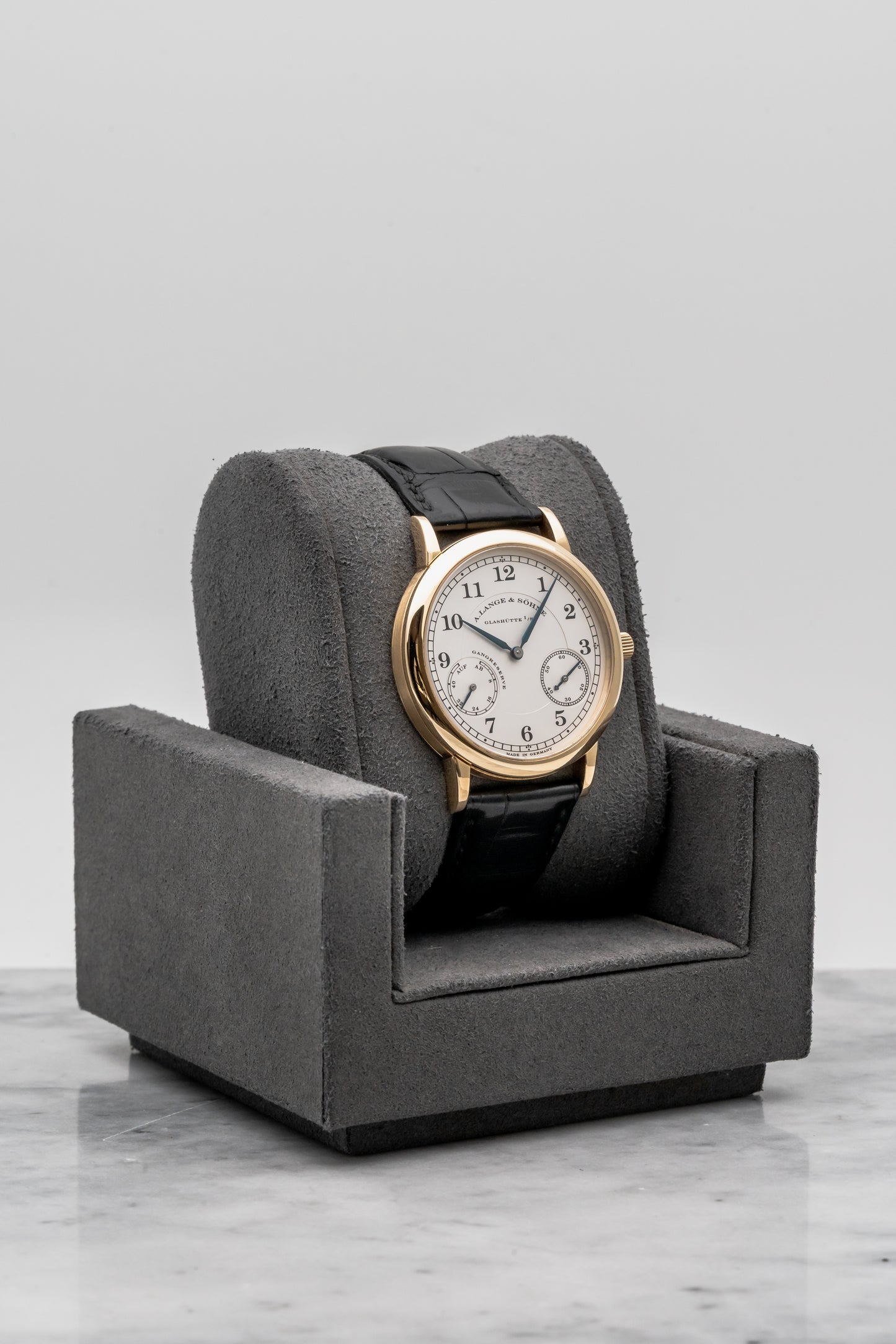 A. Lange & Söhne 1815 Up/Down 221.021 Silver Dial Black Strap