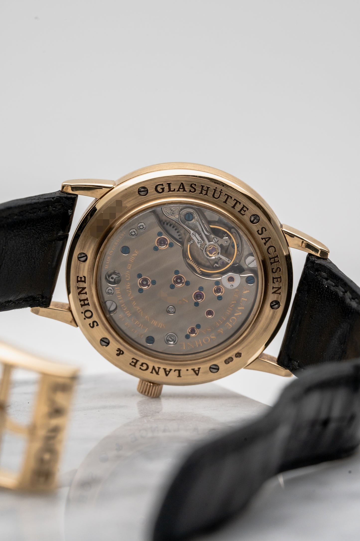A. Lange & Söhne 1815 Up/Down 221.021 Silver Dial Black Strap