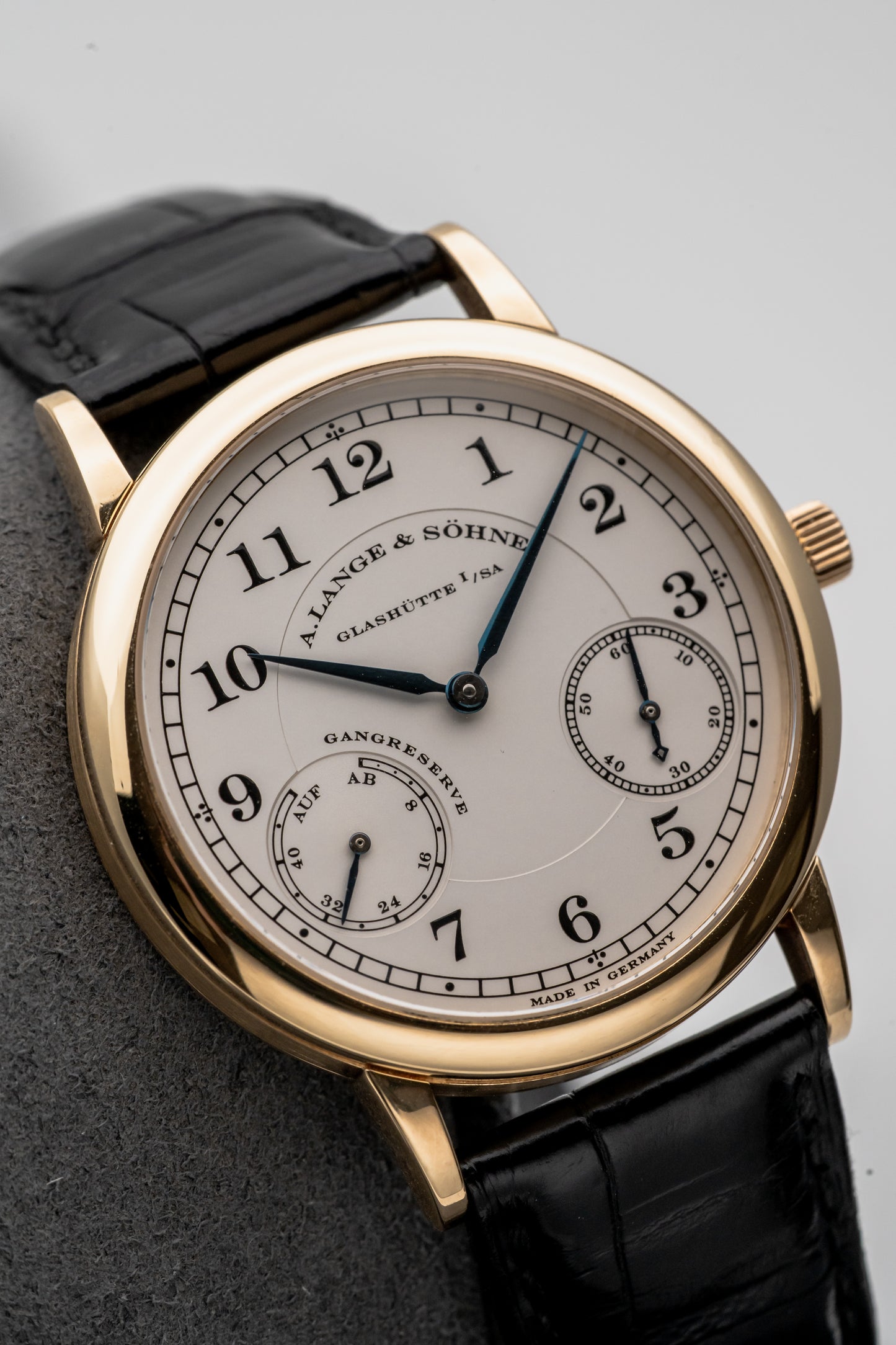 A. Lange & Söhne 1815 Up/Down 221.021 Silver Dial Black Strap