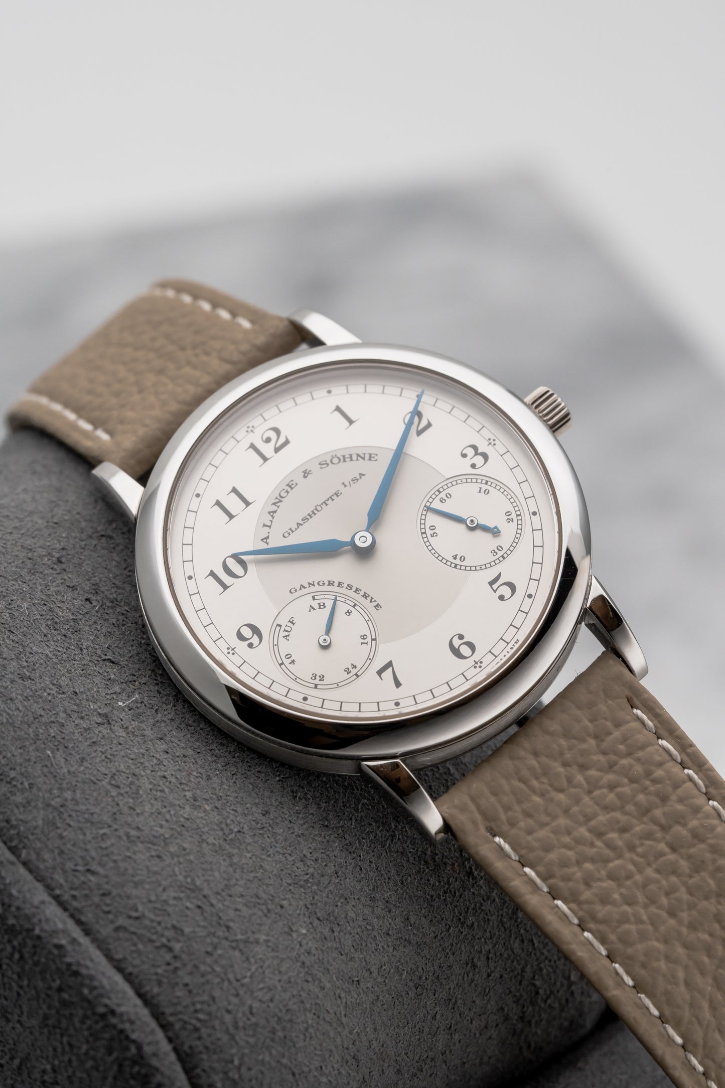 A. Lange & Söhne 1815 Up/Down 221.025, Silver Dial, Platinum