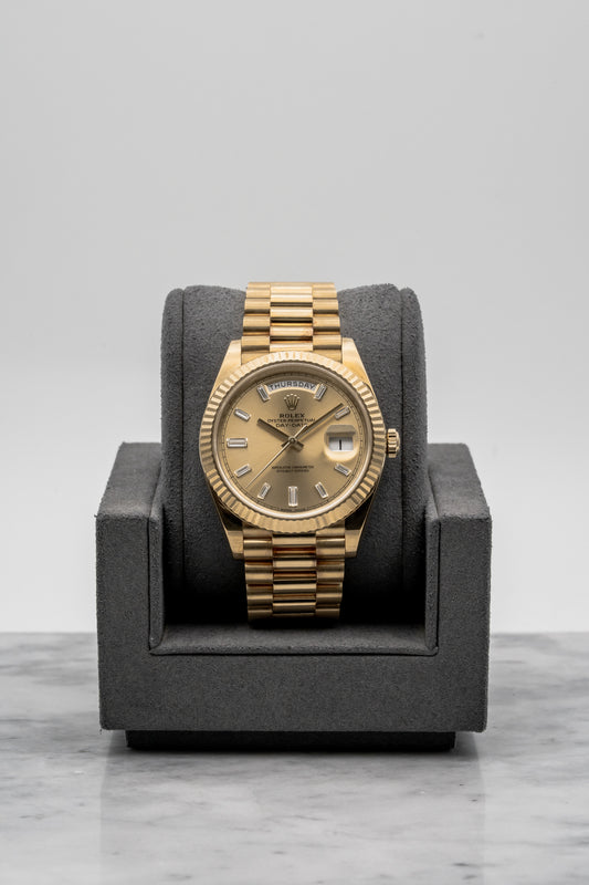 Rolex Day-Date 228238A Baguette, Champagne Dial