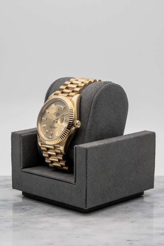 Rolex Day-Date 228238A Baguette, Champagne Dial