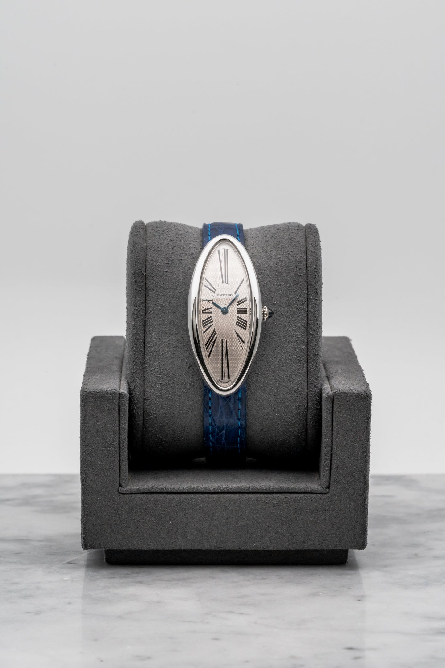 Cartier Baignoire Allongée 2604, Silver Guilloché Dial